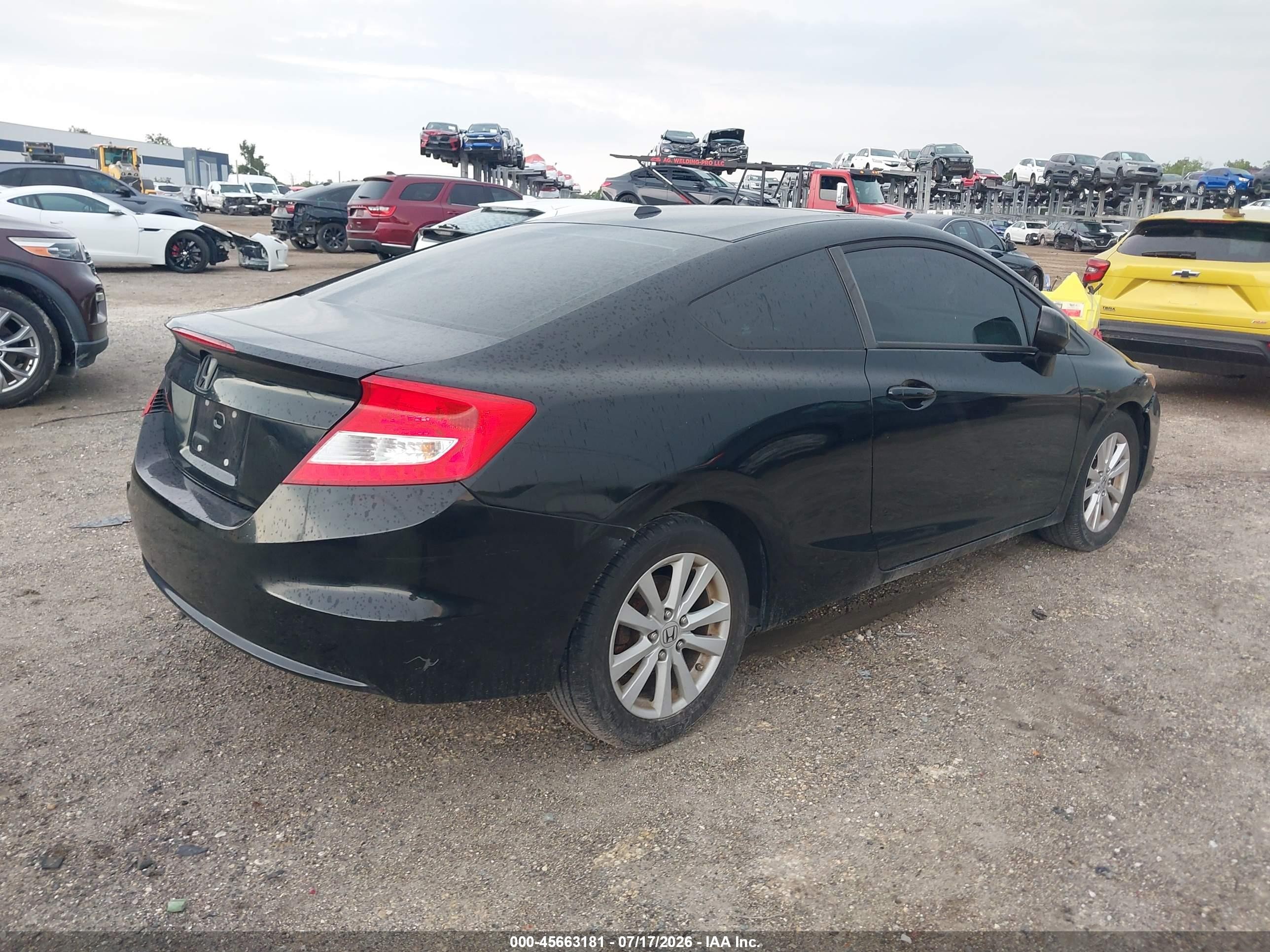 2012 Honda Civic Ex-l Черный vin: 2HGFG3B98CH527563