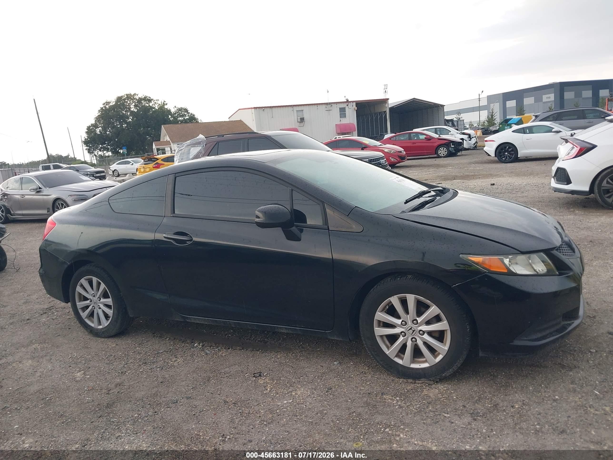 2012 Honda Civic Ex-l Черный vin: 2HGFG3B98CH527563