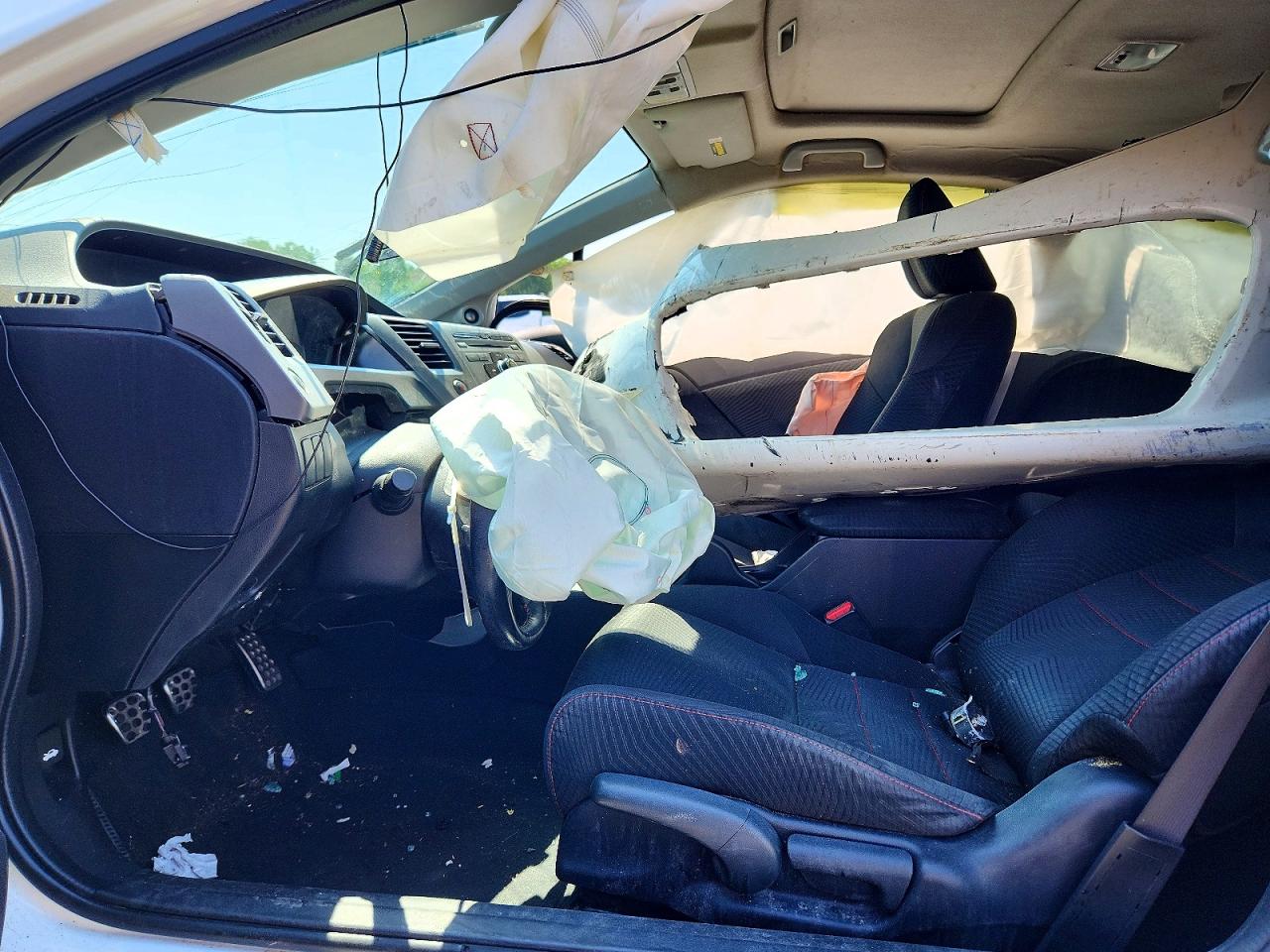 2012 Honda Civic Si White vin: 2HGFG4A50CH709584