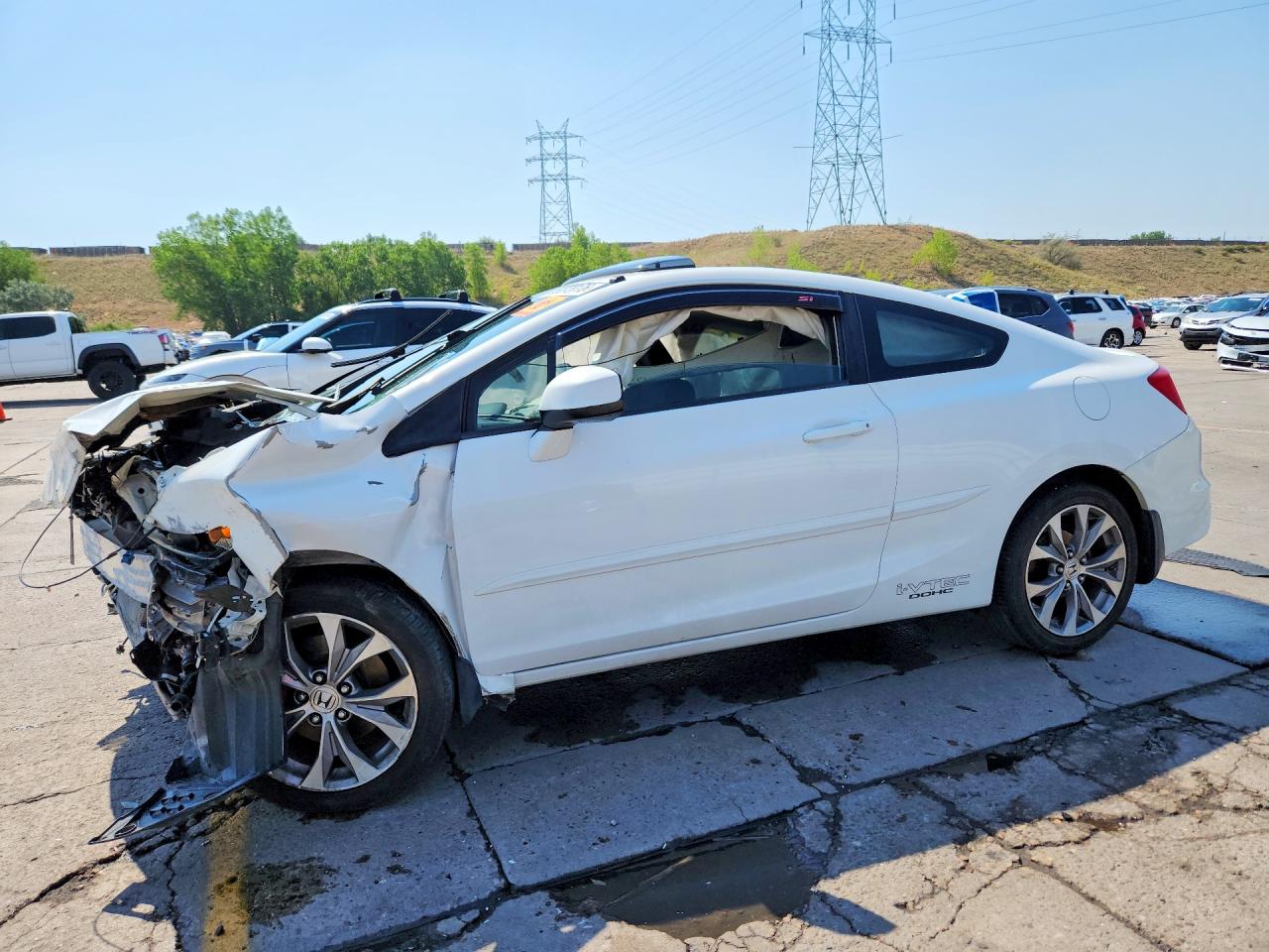 2012 Honda Civic Si White vin: 2HGFG4A50CH709584
