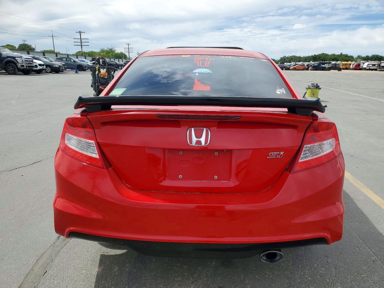 2013 Honda Civic Si Red vin: 2HGFG4A50DH700501