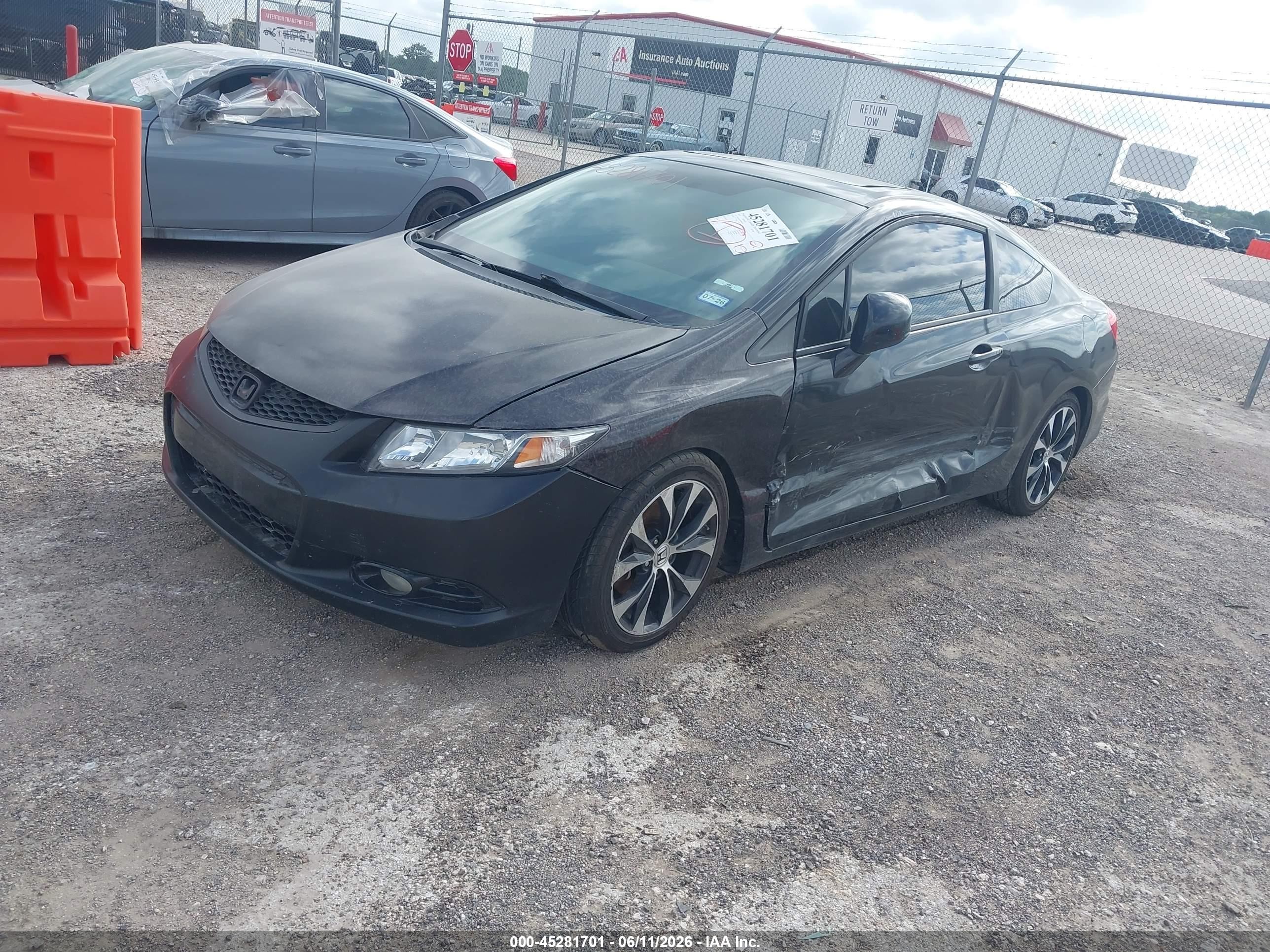 2013 Honda Civic Si Black vin: 2HGFG4A50DH700658