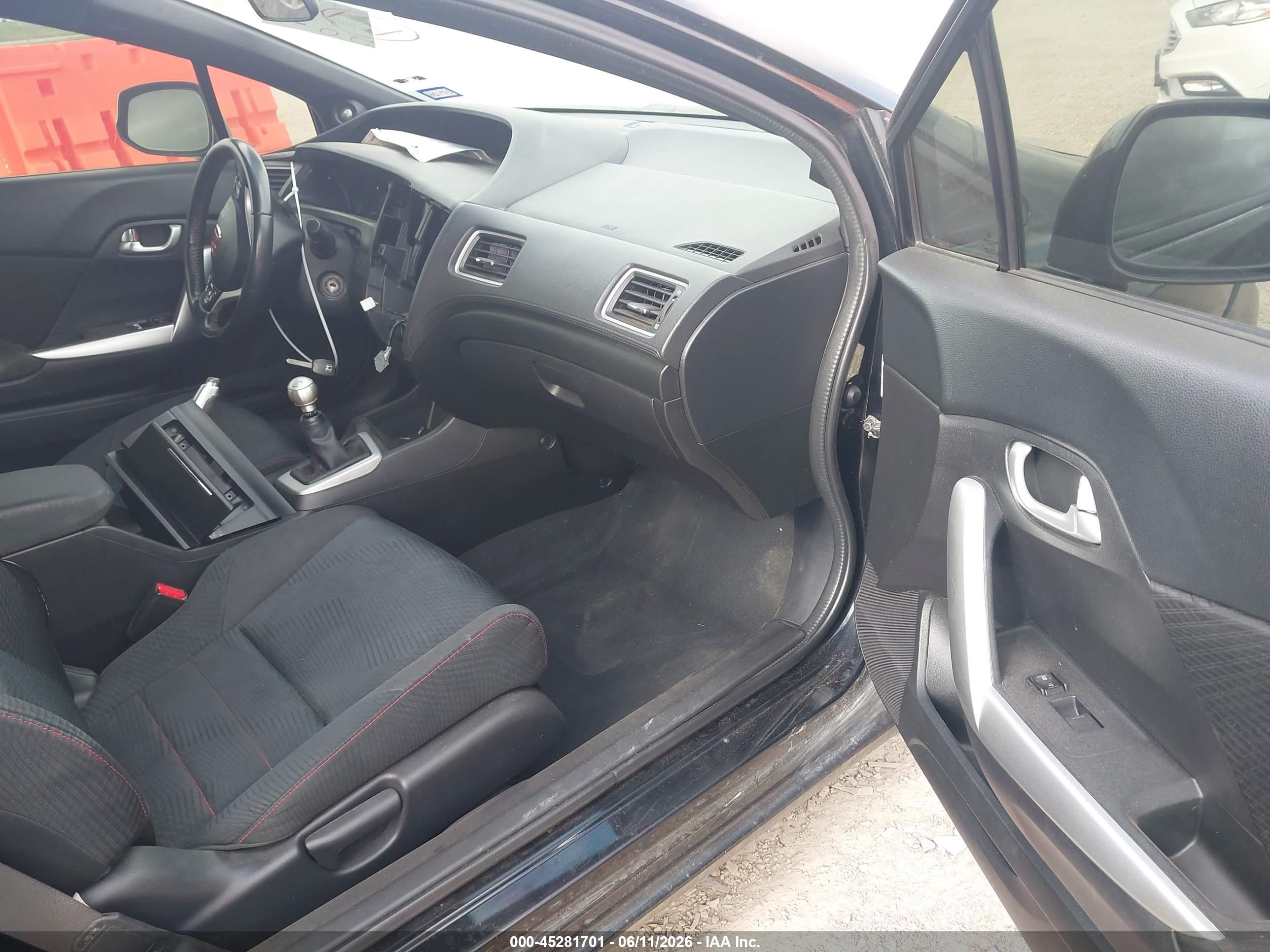 2013 Honda Civic Si Black vin: 2HGFG4A50DH700658