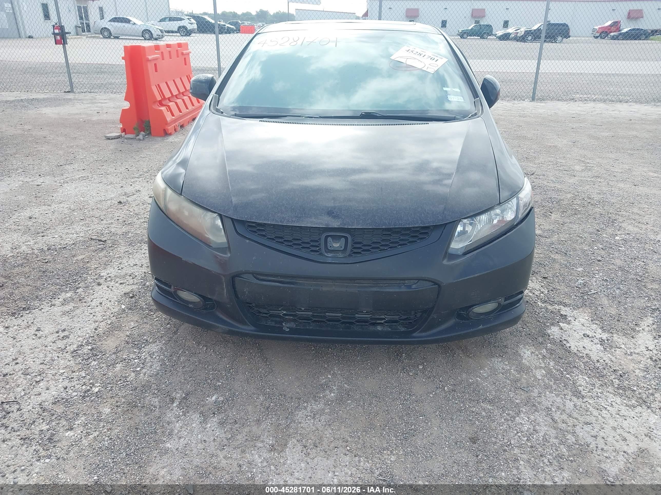 2013 Honda Civic Si Black vin: 2HGFG4A50DH700658