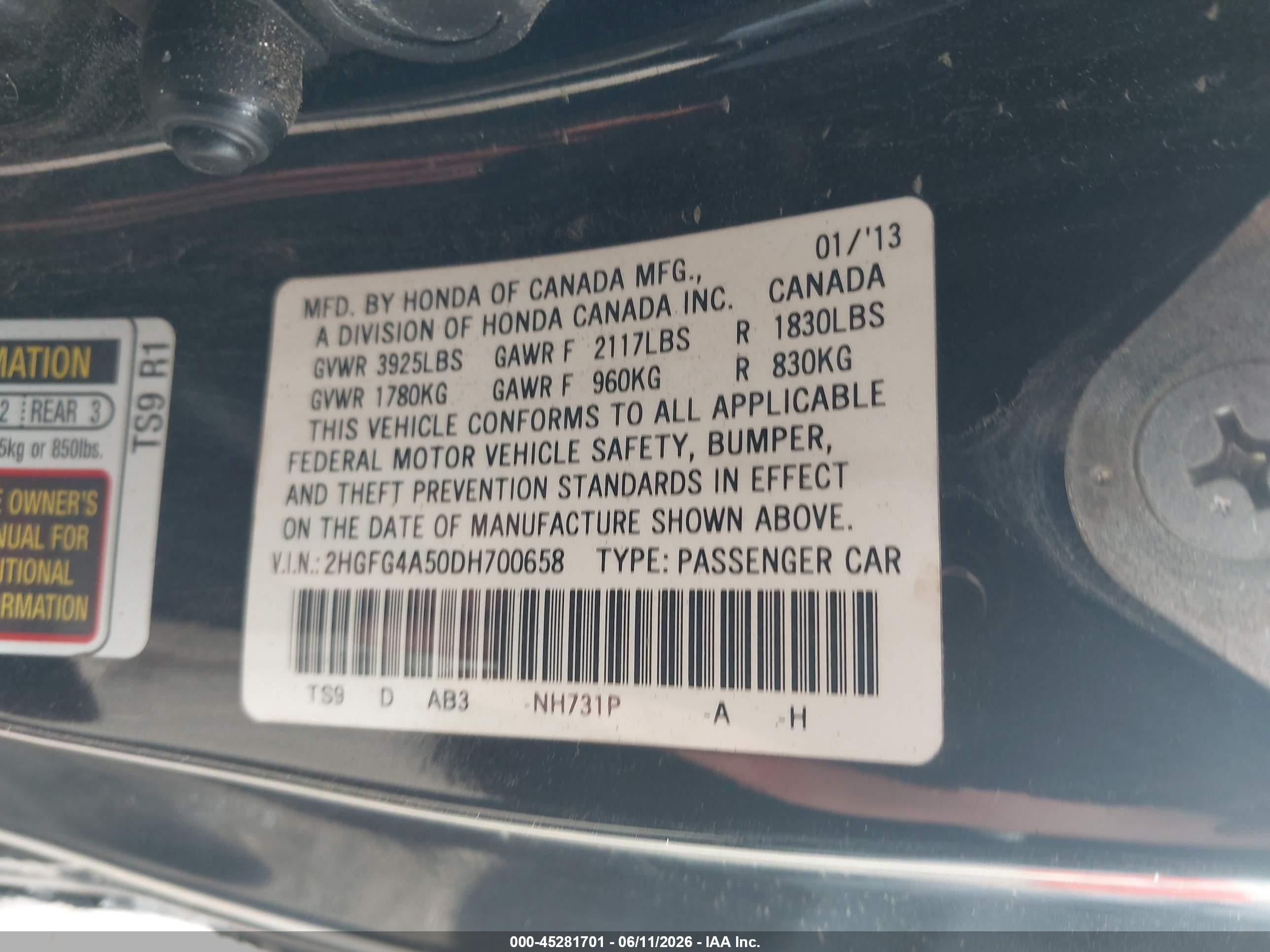 2013 Honda Civic Si Black vin: 2HGFG4A50DH700658