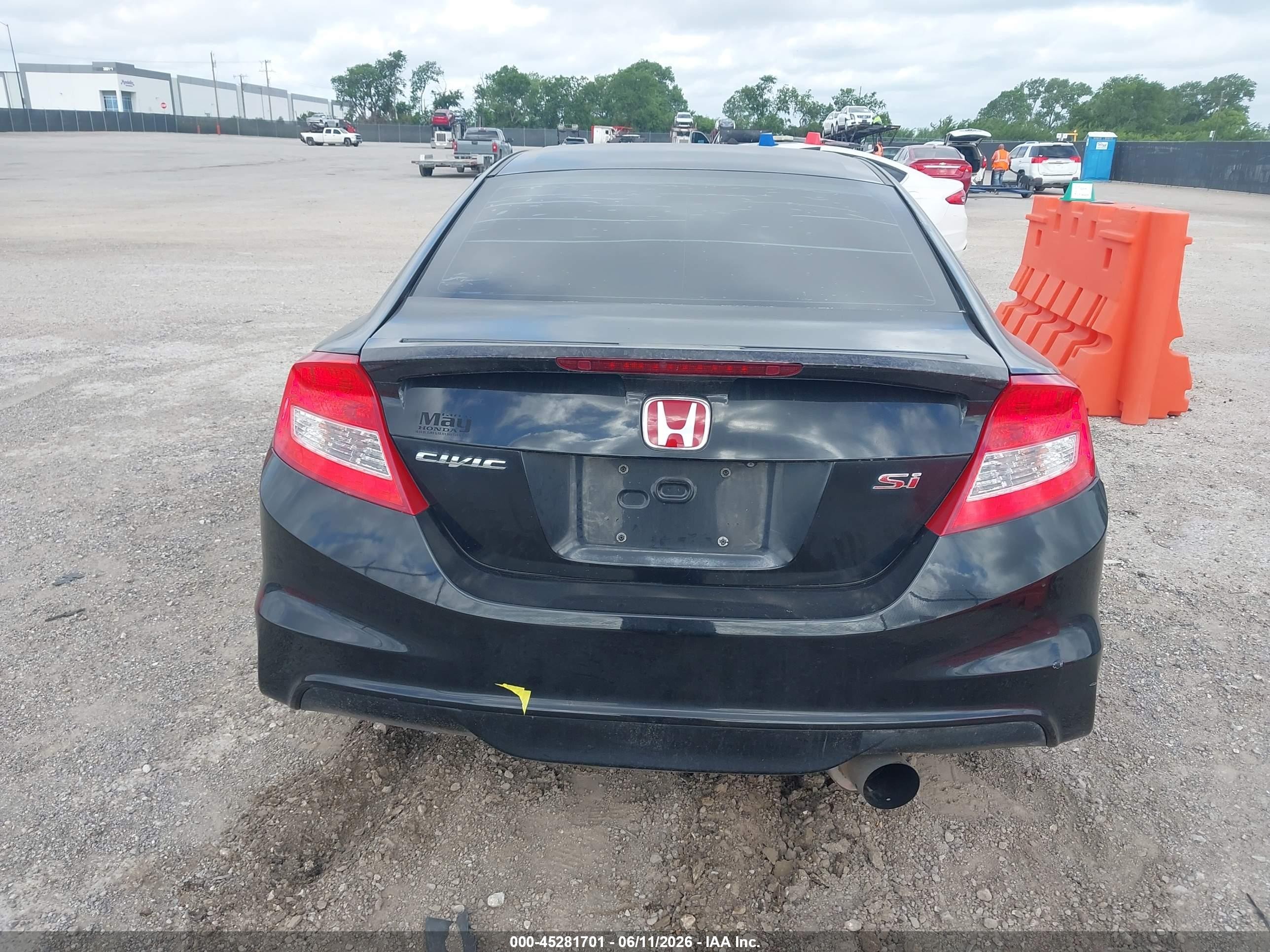 2013 Honda Civic Si Black vin: 2HGFG4A50DH700658