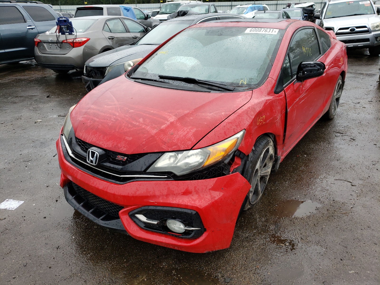 2015 Honda Civic Si Red vin: 2HGFG4A50FH703451