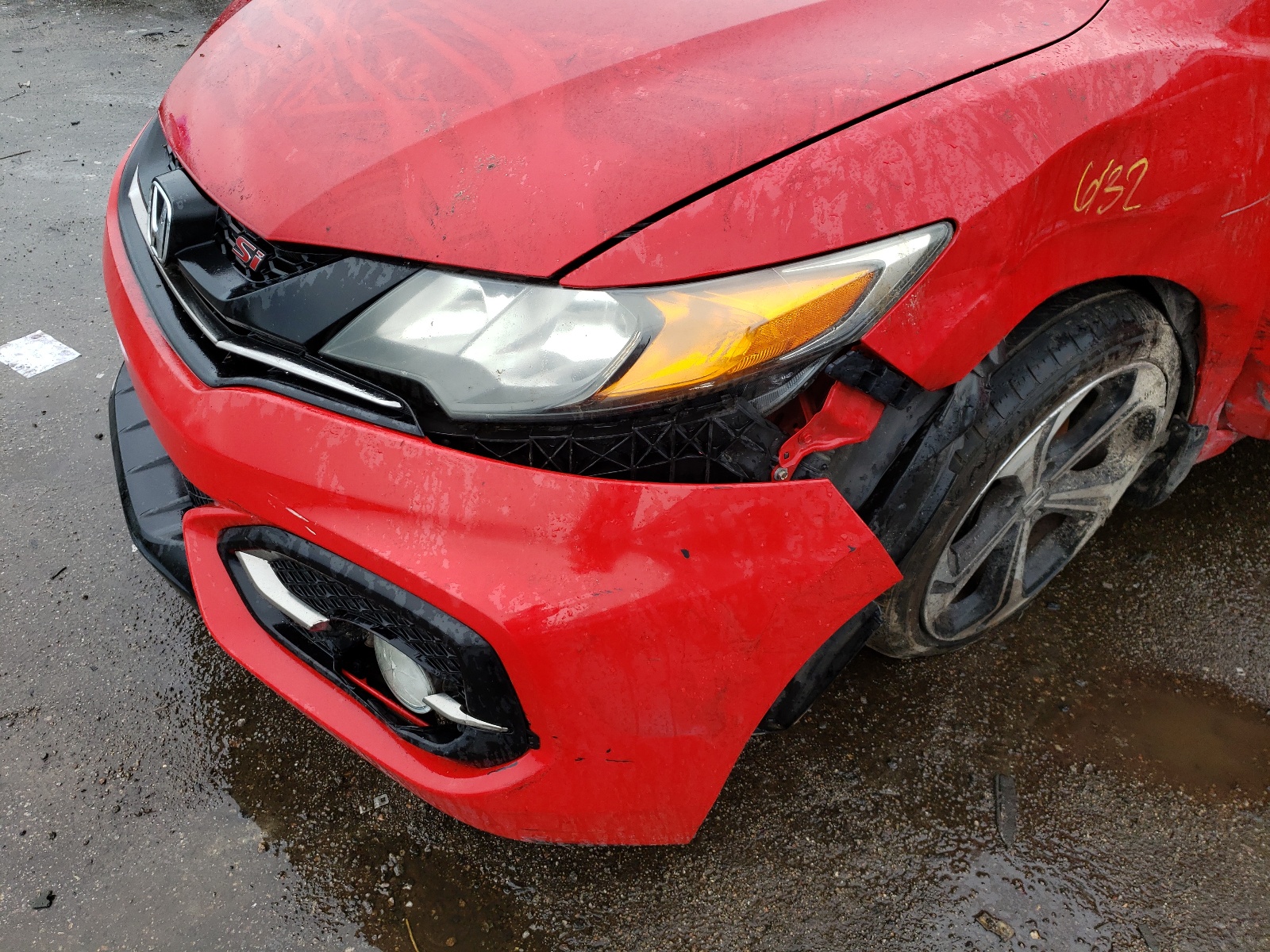 2015 Honda Civic Si Red vin: 2HGFG4A50FH703451