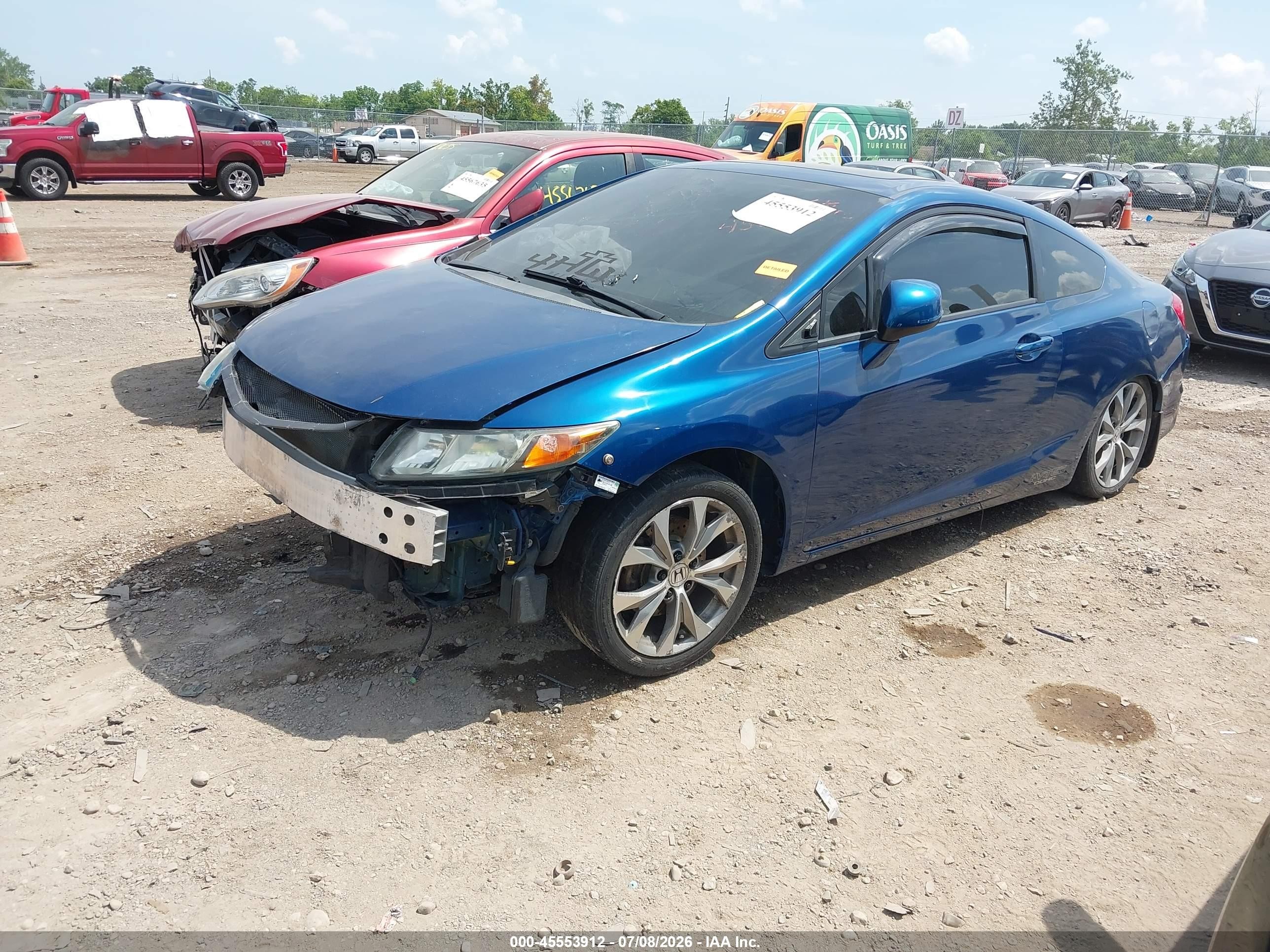 2012 Honda Civic Si Blue vin: 2HGFG4A51CH706385