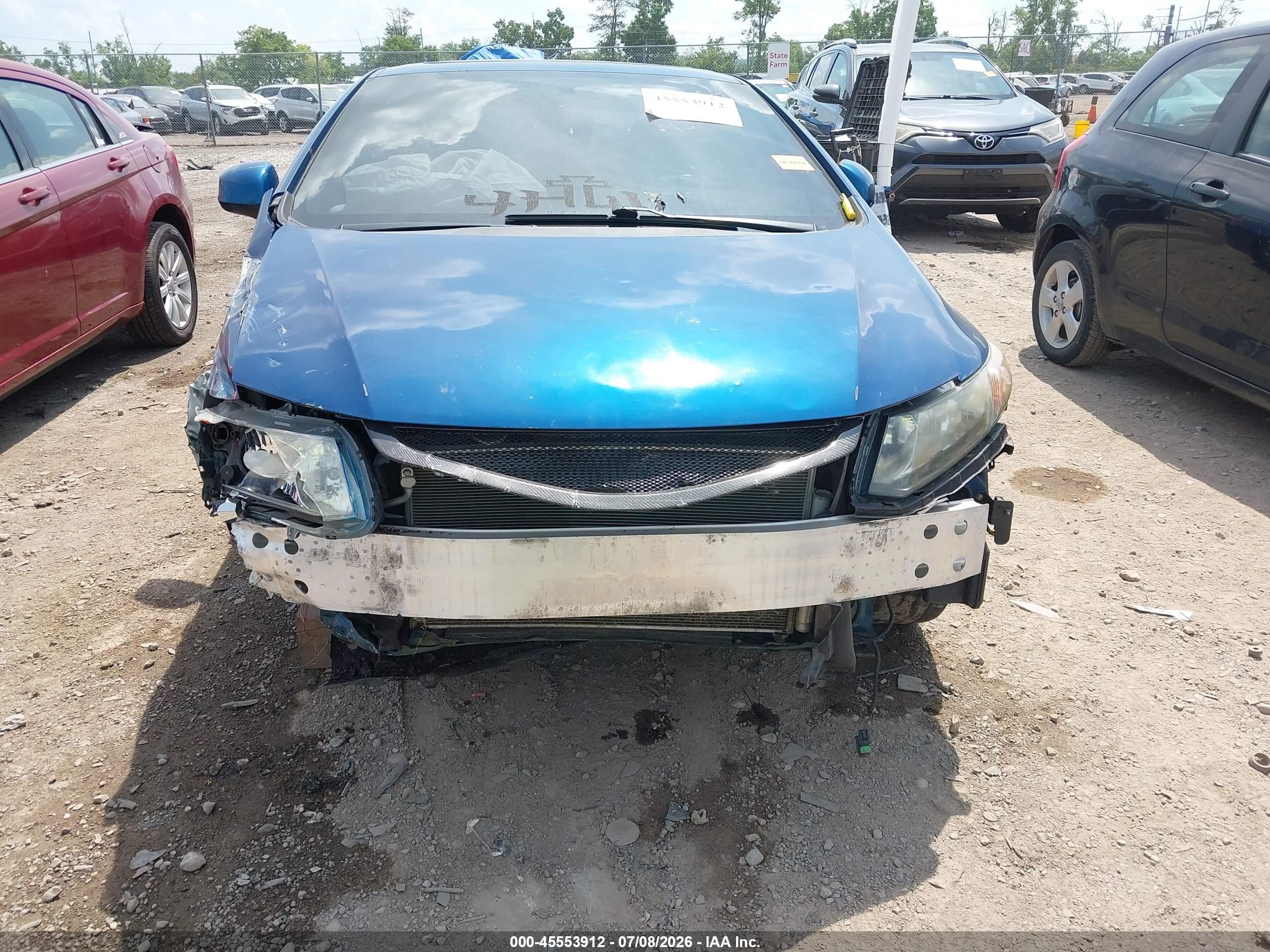 2012 Honda Civic Si Blue vin: 2HGFG4A51CH706385