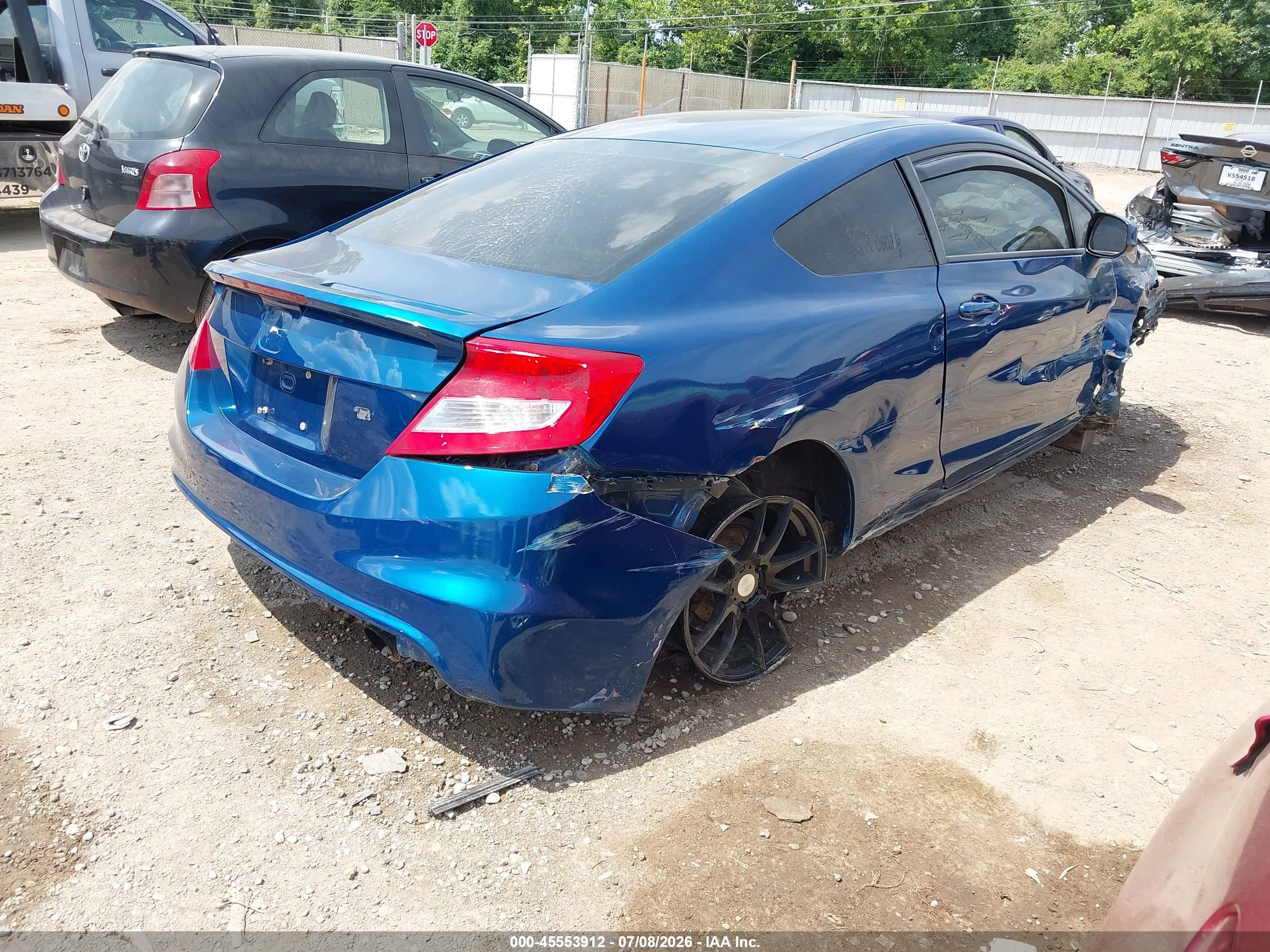2012 Honda Civic Si Blue vin: 2HGFG4A51CH706385