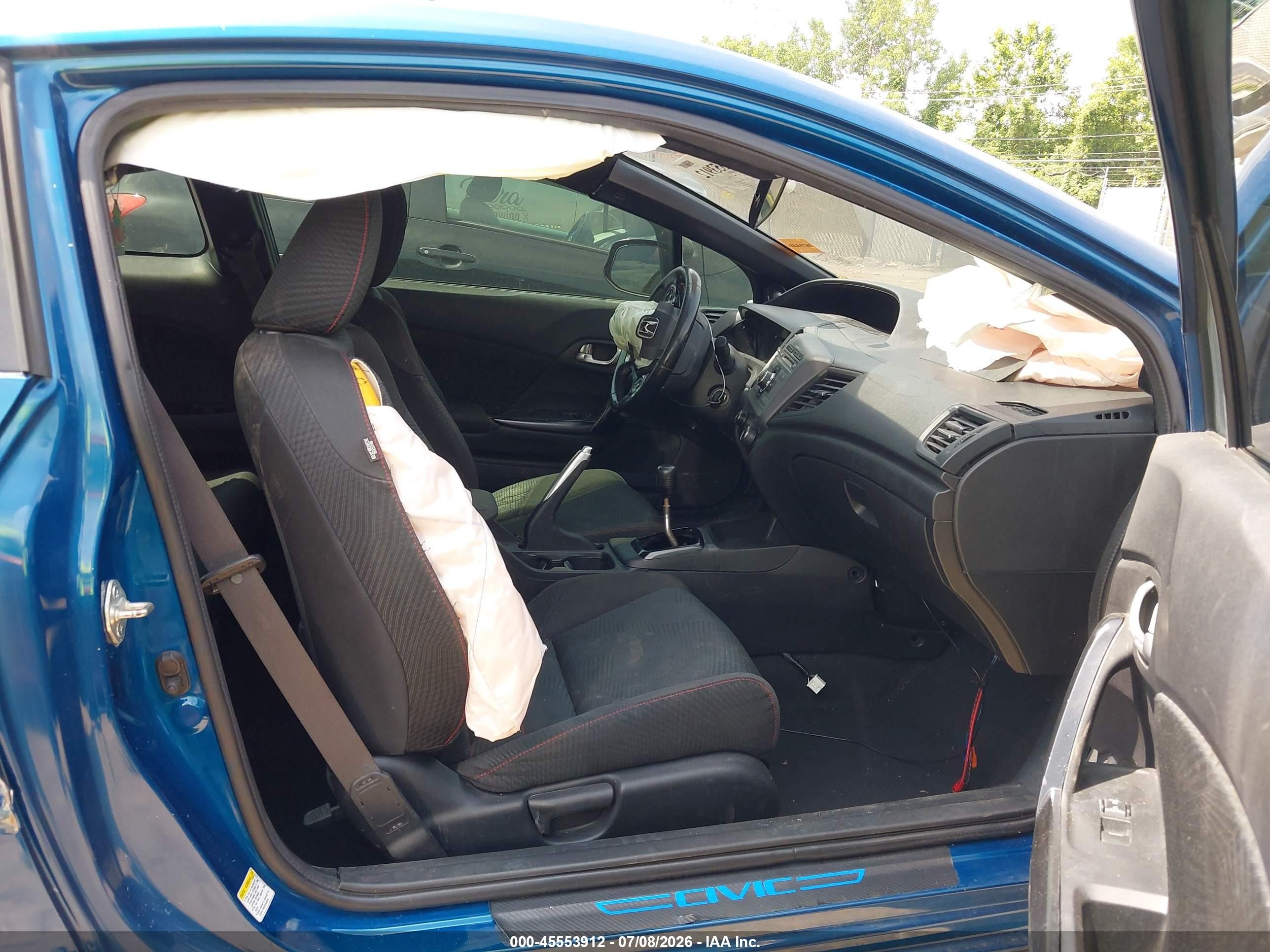 2012 Honda Civic Si Blue vin: 2HGFG4A51CH706385