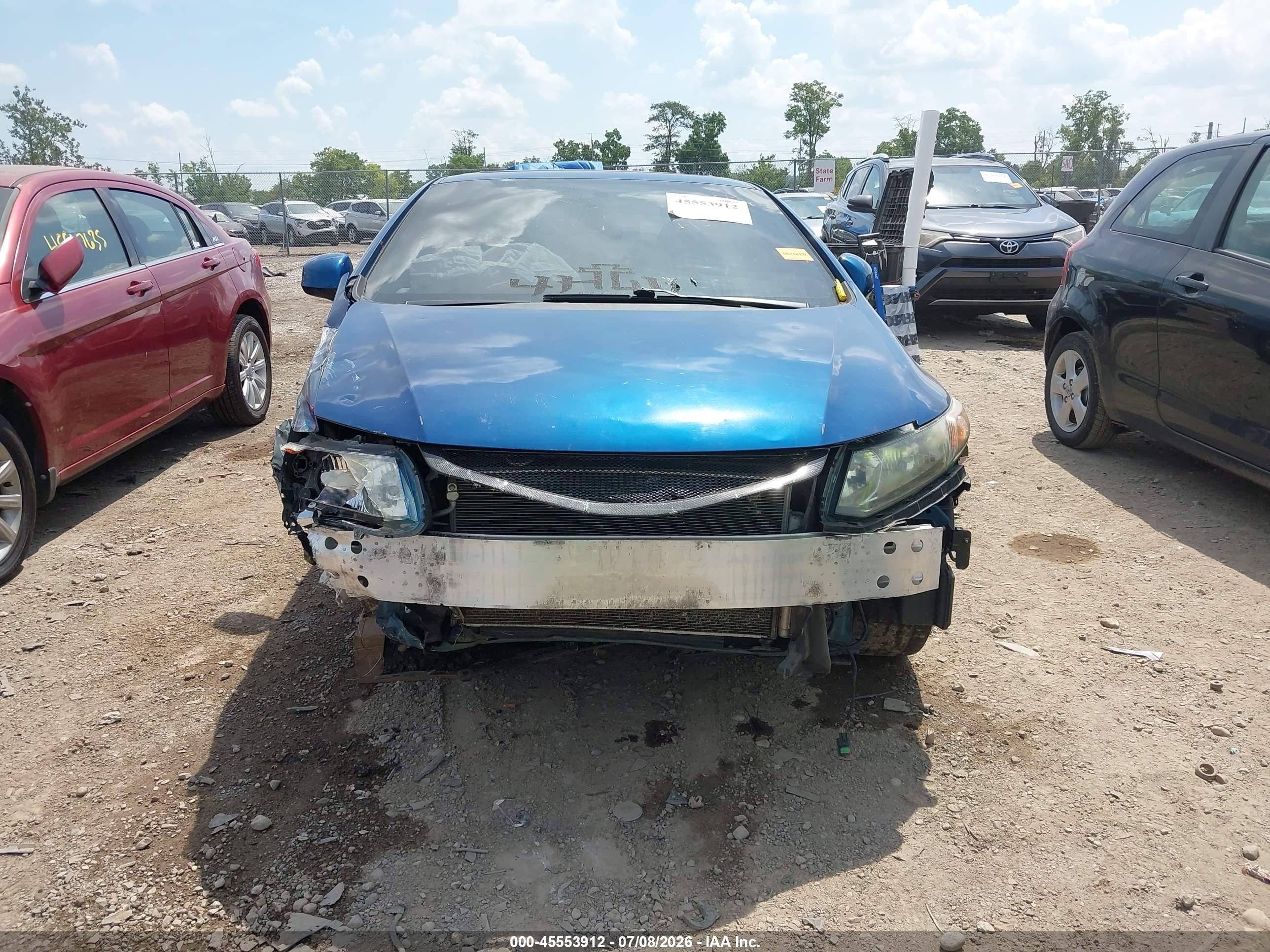 2012 Honda Civic Si Blue vin: 2HGFG4A51CH706385