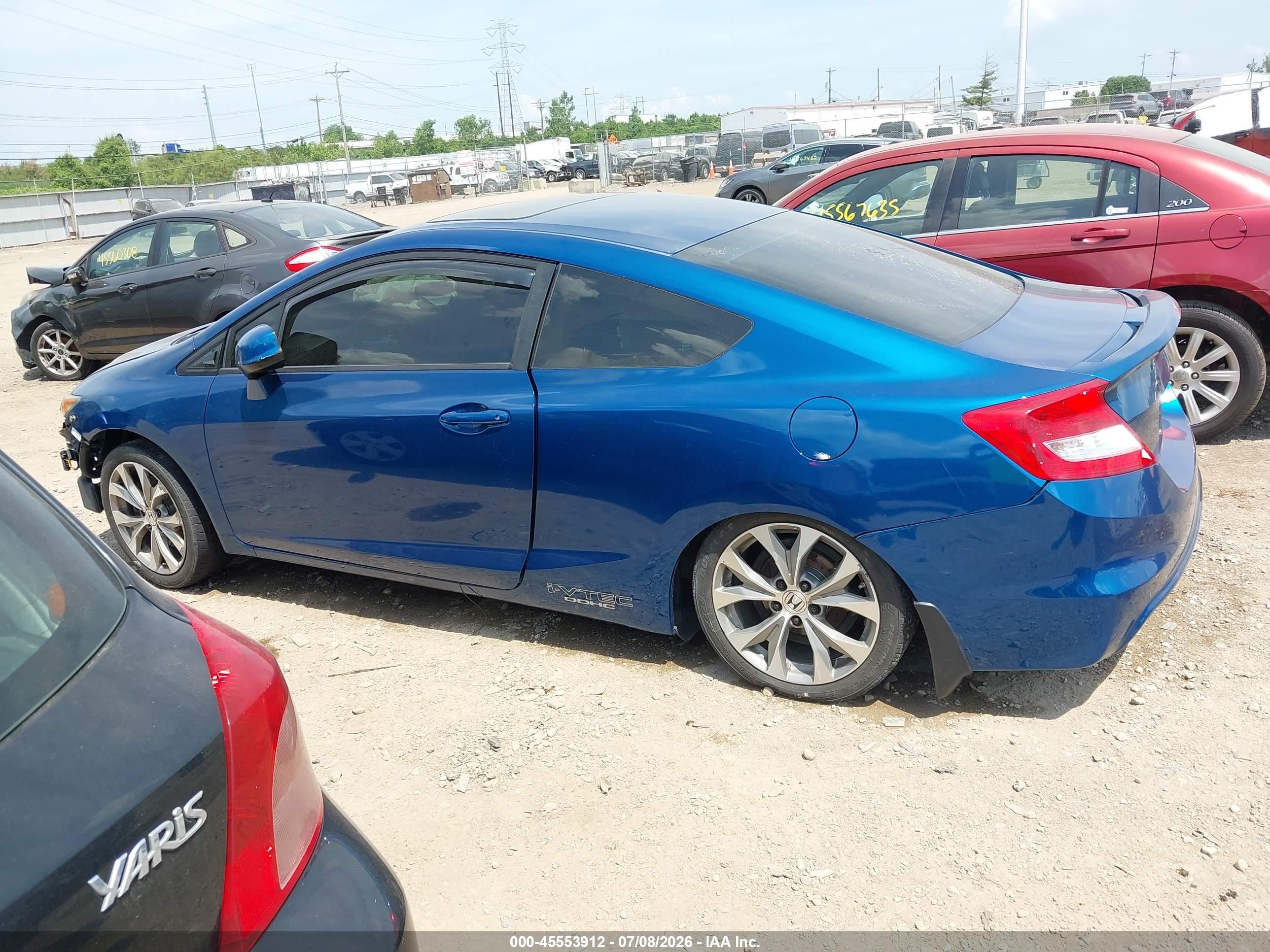 2012 Honda Civic Si Blue vin: 2HGFG4A51CH706385