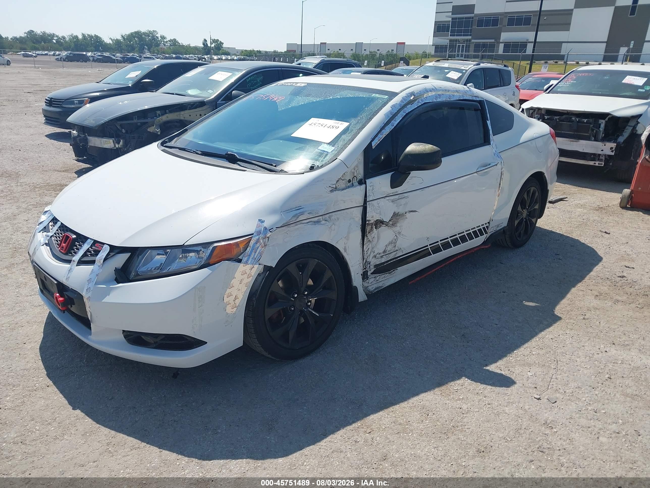 2012 Honda Civic Si White vin: 2HGFG4A51CH708346