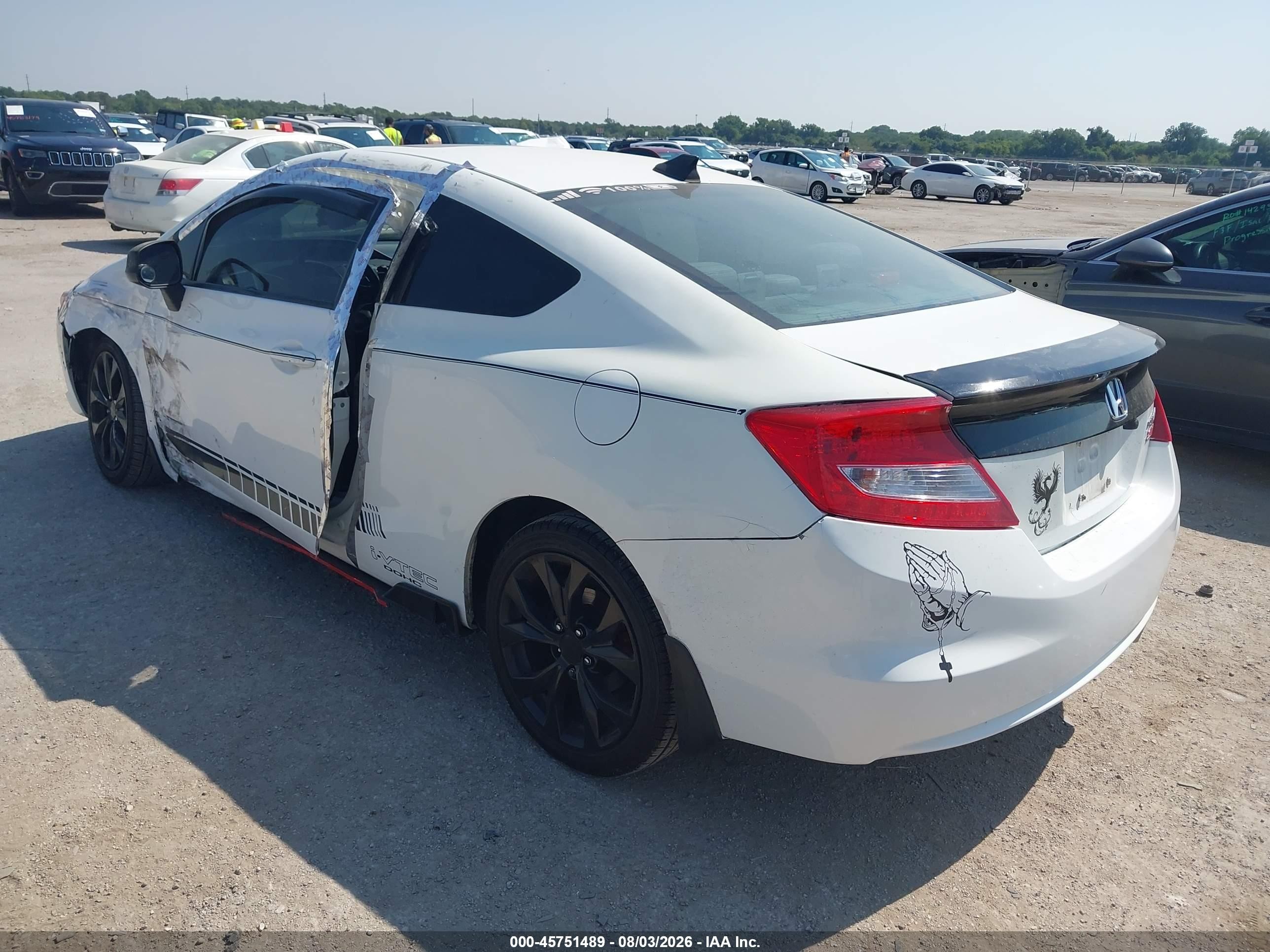2012 Honda Civic Si White vin: 2HGFG4A51CH708346