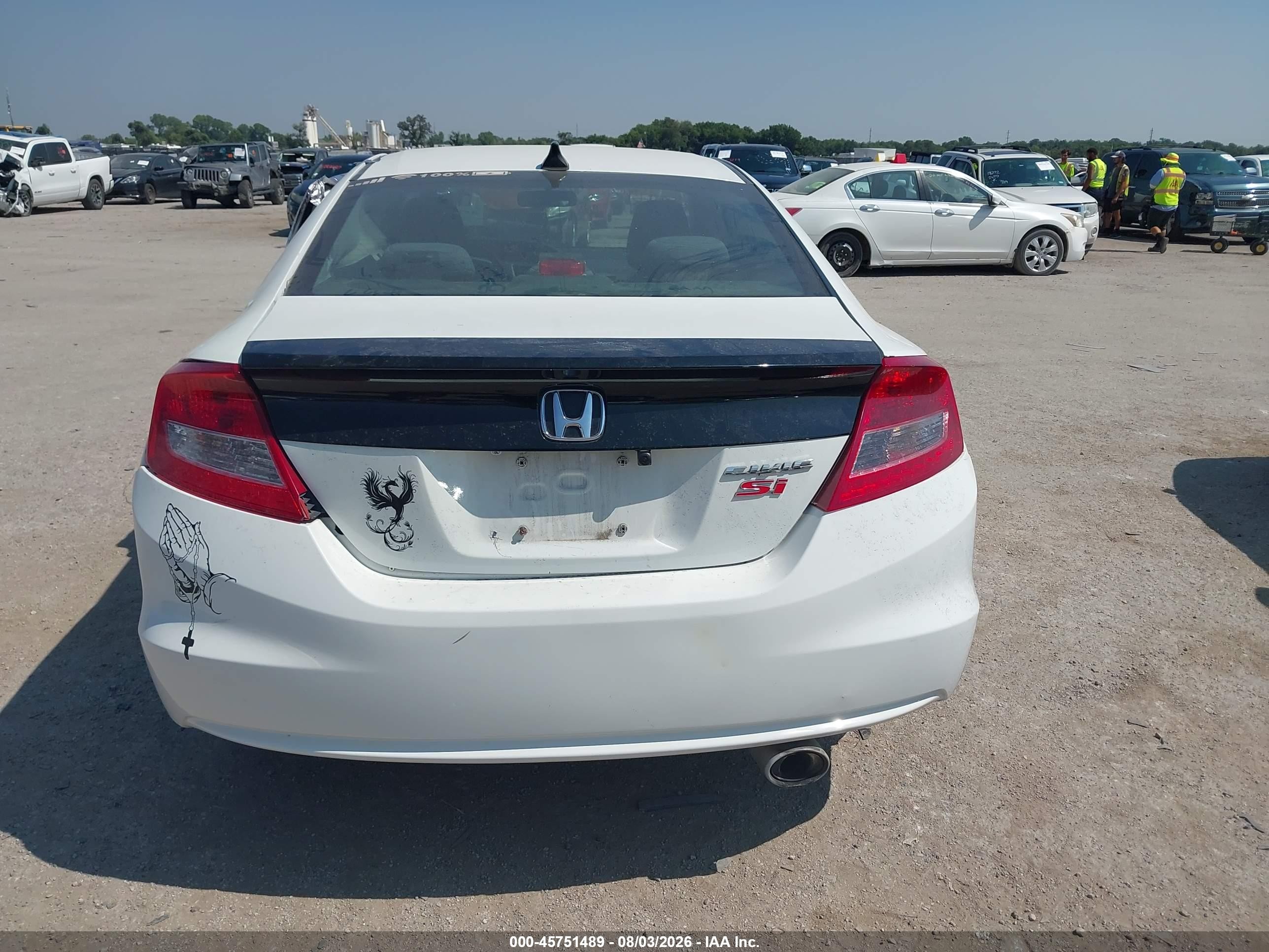 2012 Honda Civic Si White vin: 2HGFG4A51CH708346