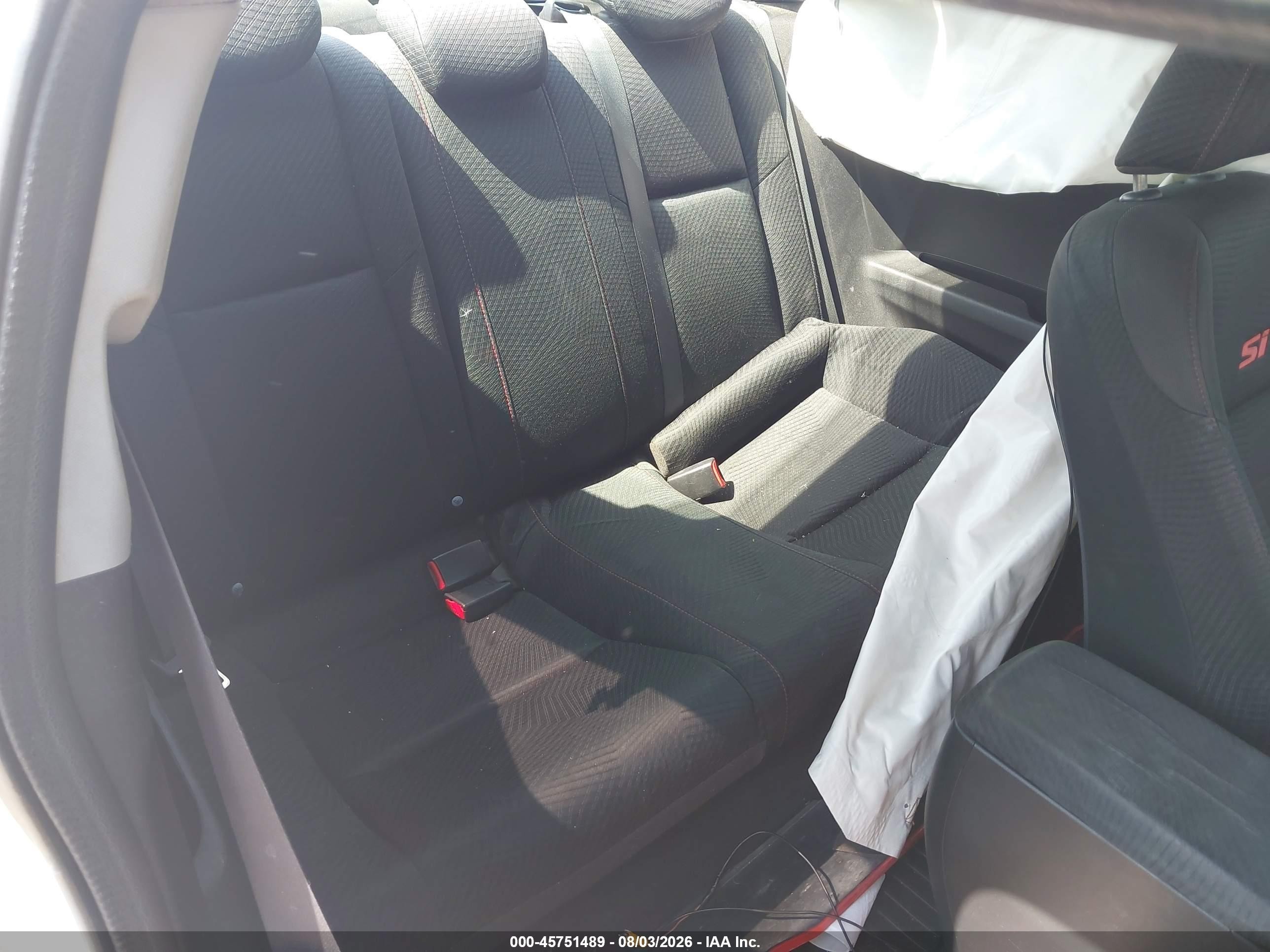 2012 Honda Civic Si White vin: 2HGFG4A51CH708346