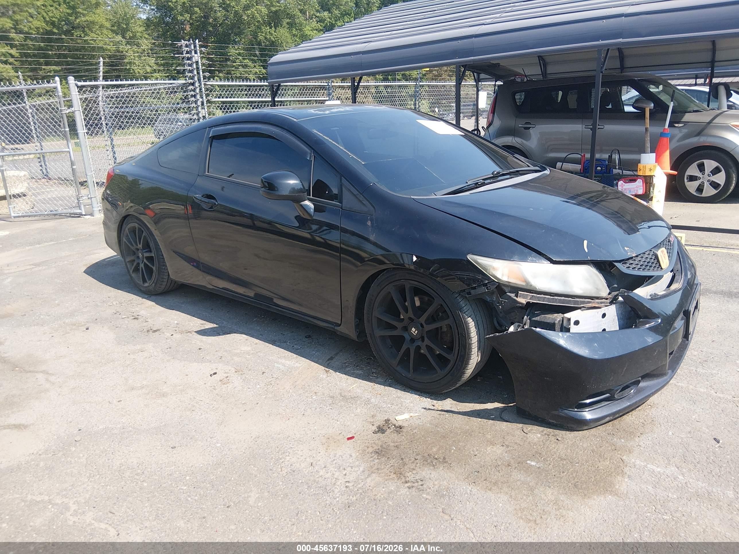 2013 Honda Civic Si Black vin: 2HGFG4A51DH701205