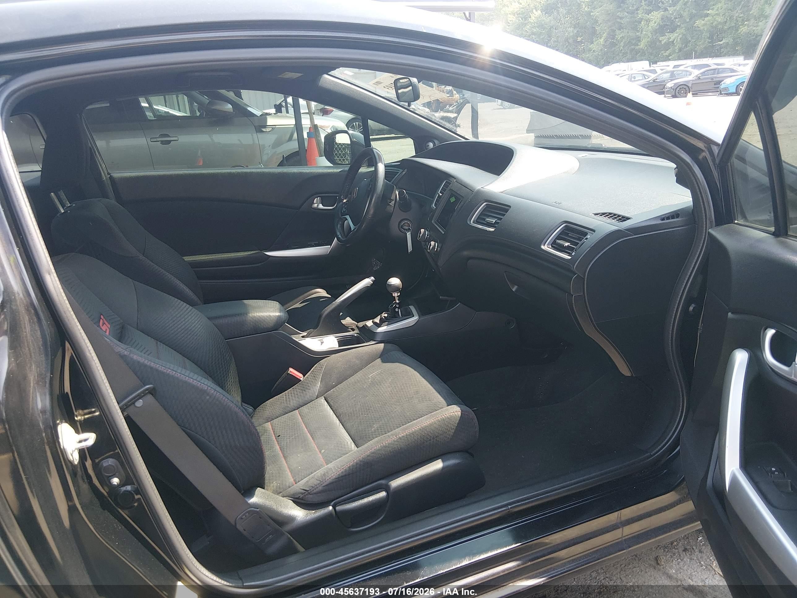 2013 Honda Civic Si Black vin: 2HGFG4A51DH701205