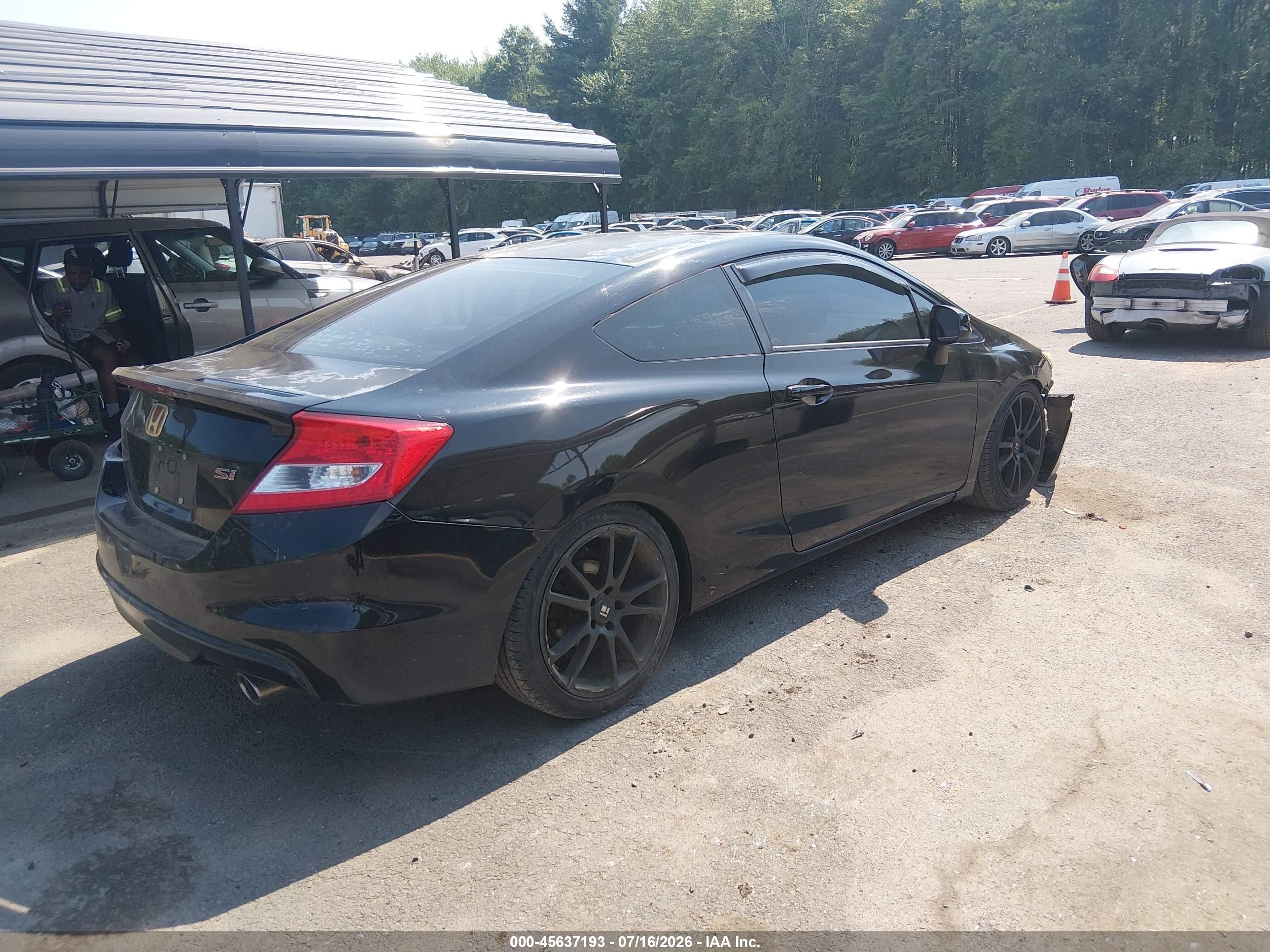 2013 Honda Civic Si Black vin: 2HGFG4A51DH701205