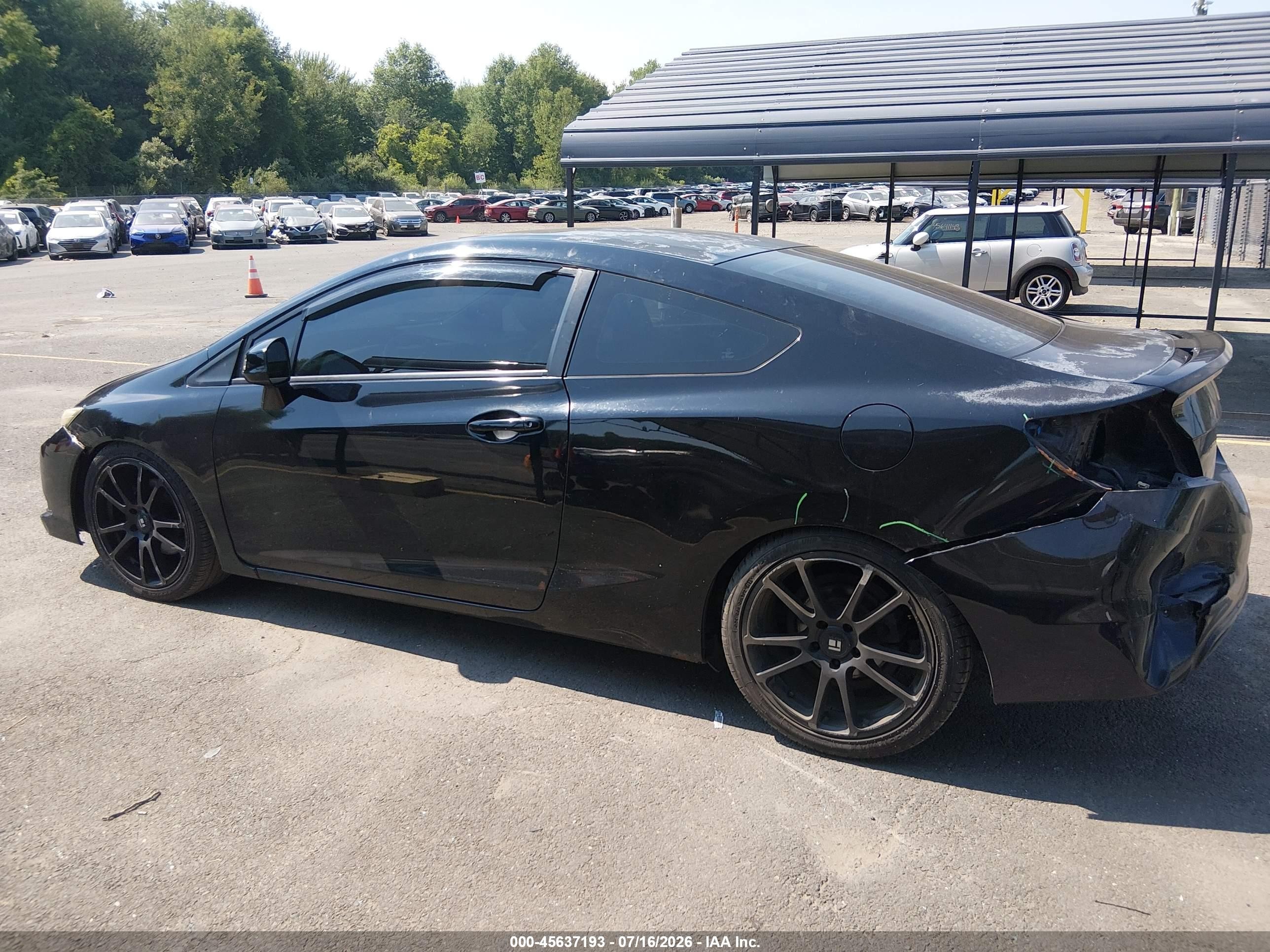 2013 Honda Civic Si Black vin: 2HGFG4A51DH701205
