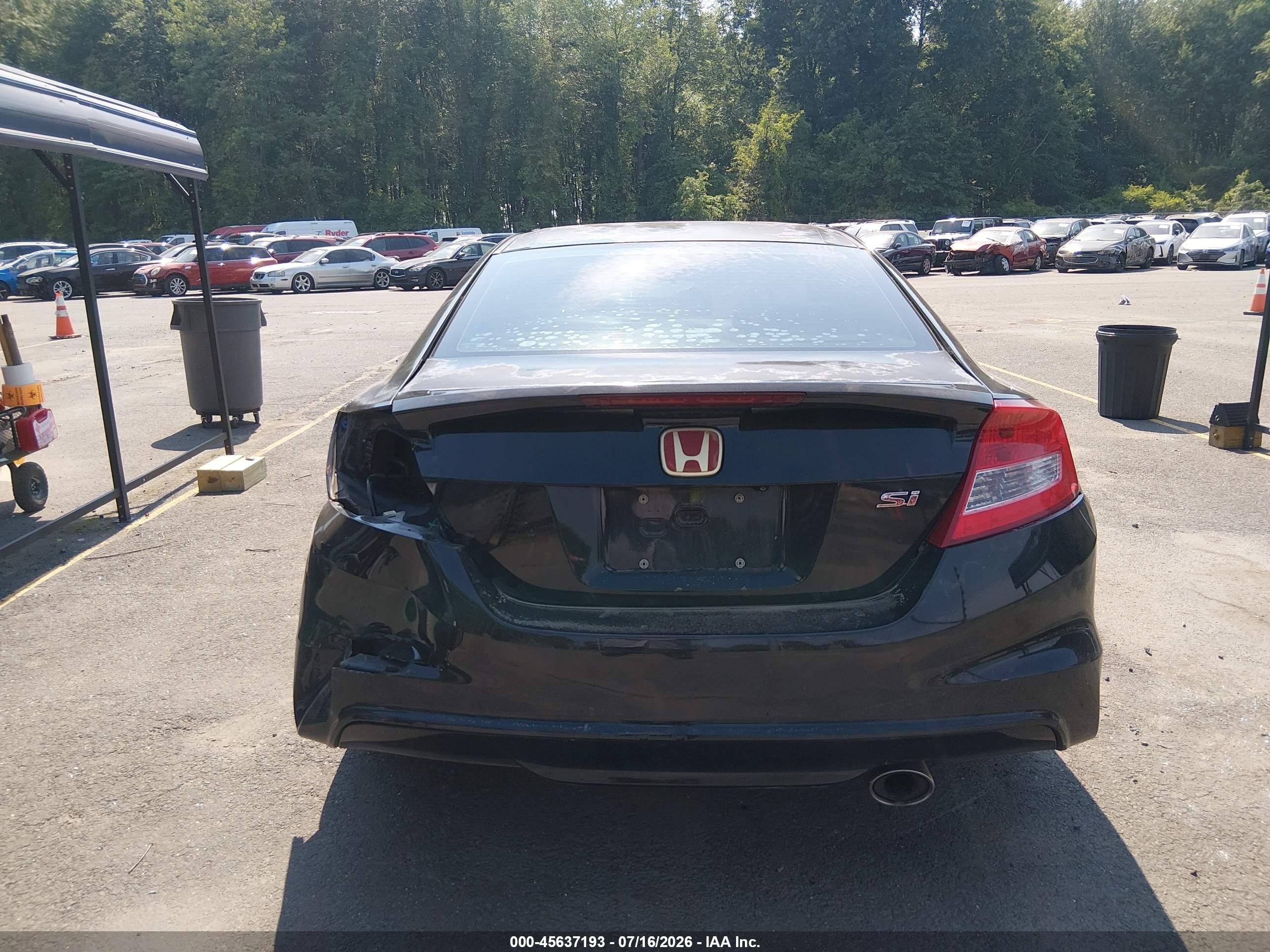 2013 Honda Civic Si Black vin: 2HGFG4A51DH701205