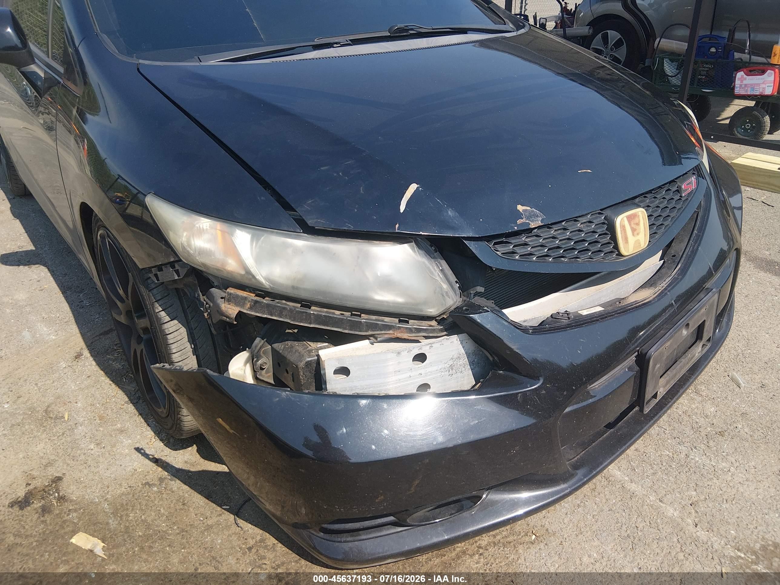 2013 Honda Civic Si Black vin: 2HGFG4A51DH701205