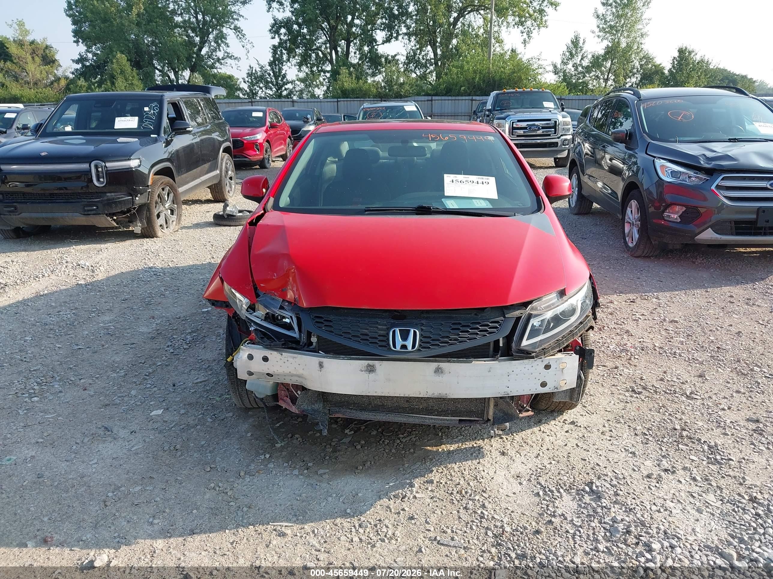 2012 Honda Civic Si Red vin: 2HGFG4A52CH708002