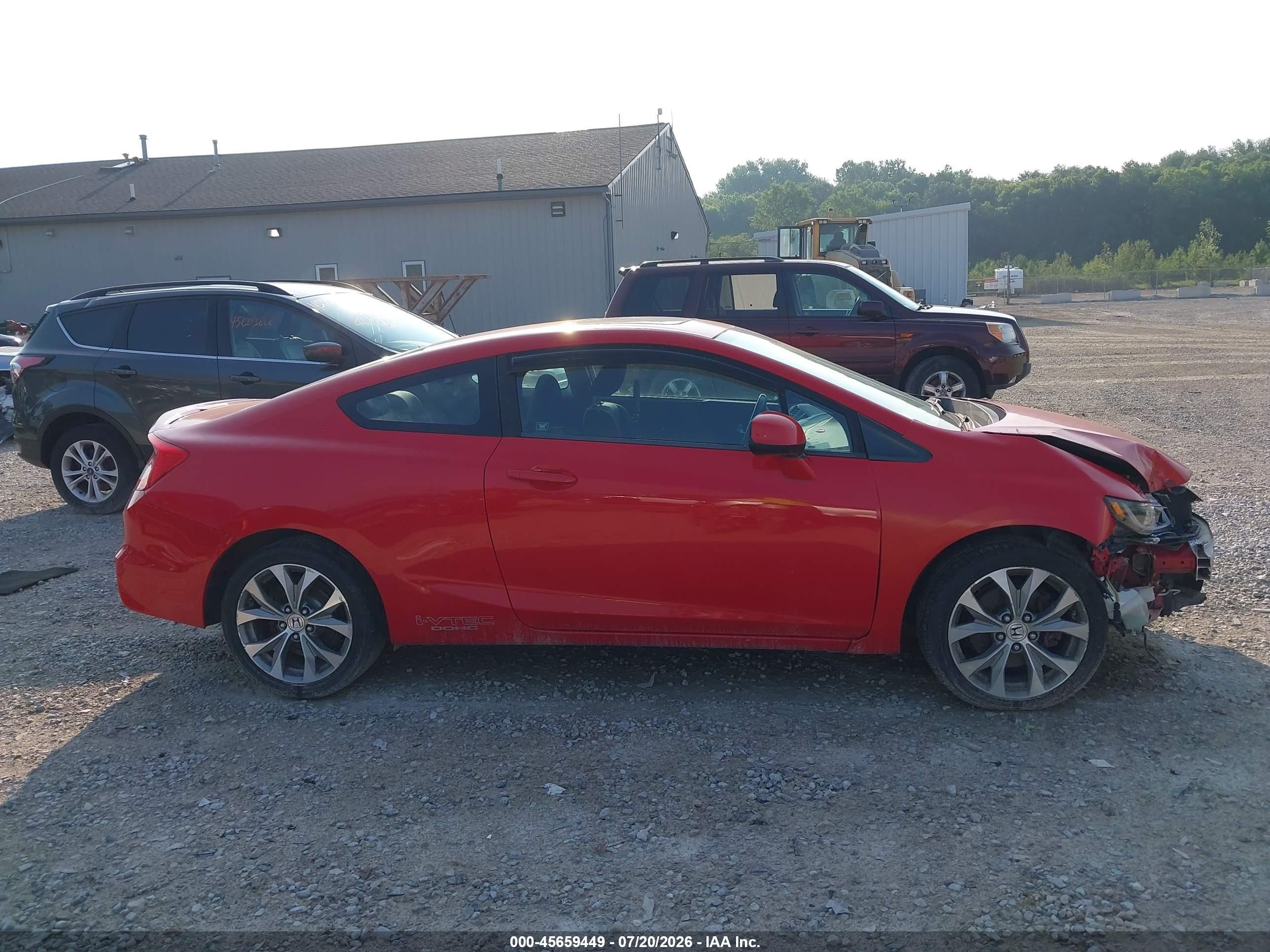 2012 Honda Civic Si Red vin: 2HGFG4A52CH708002