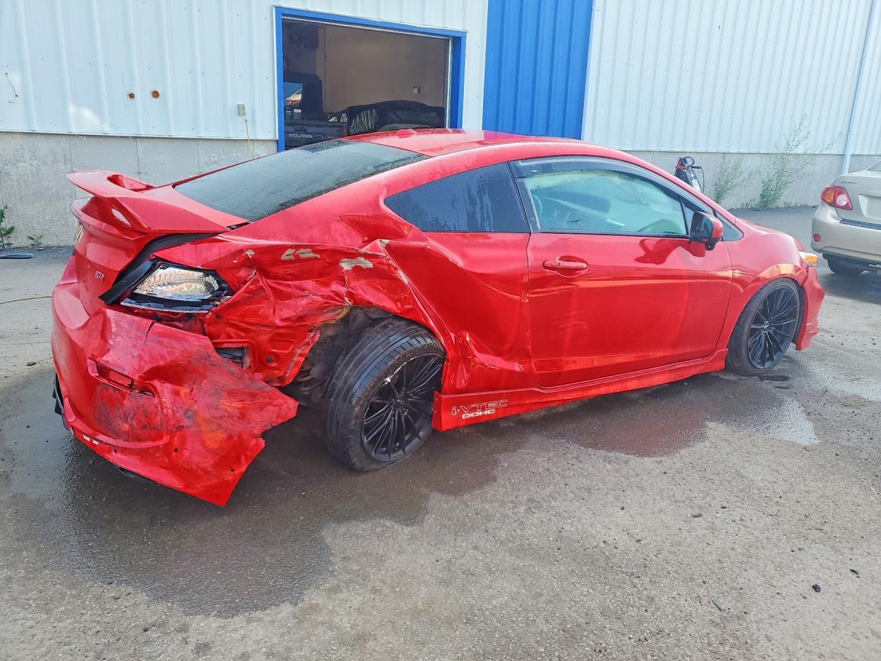 2015 Honda Civic Si Red vin: 2HGFG4A52FH100419
