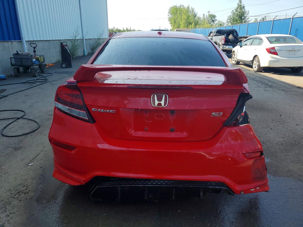 2015 Honda Civic Si Red vin: 2HGFG4A52FH100419