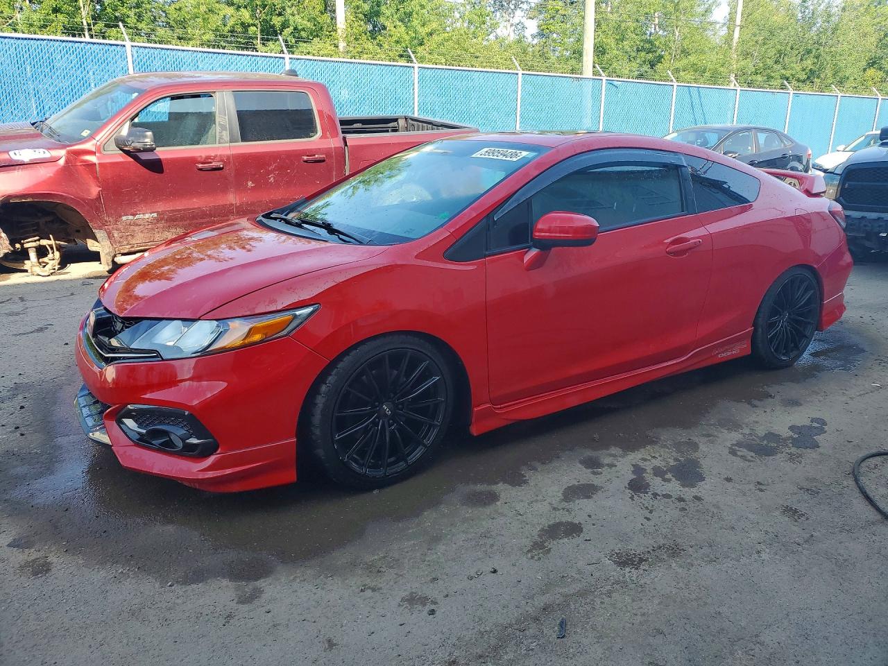 2015 Honda Civic Si Красный vin: 2HGFG4A52FH100419