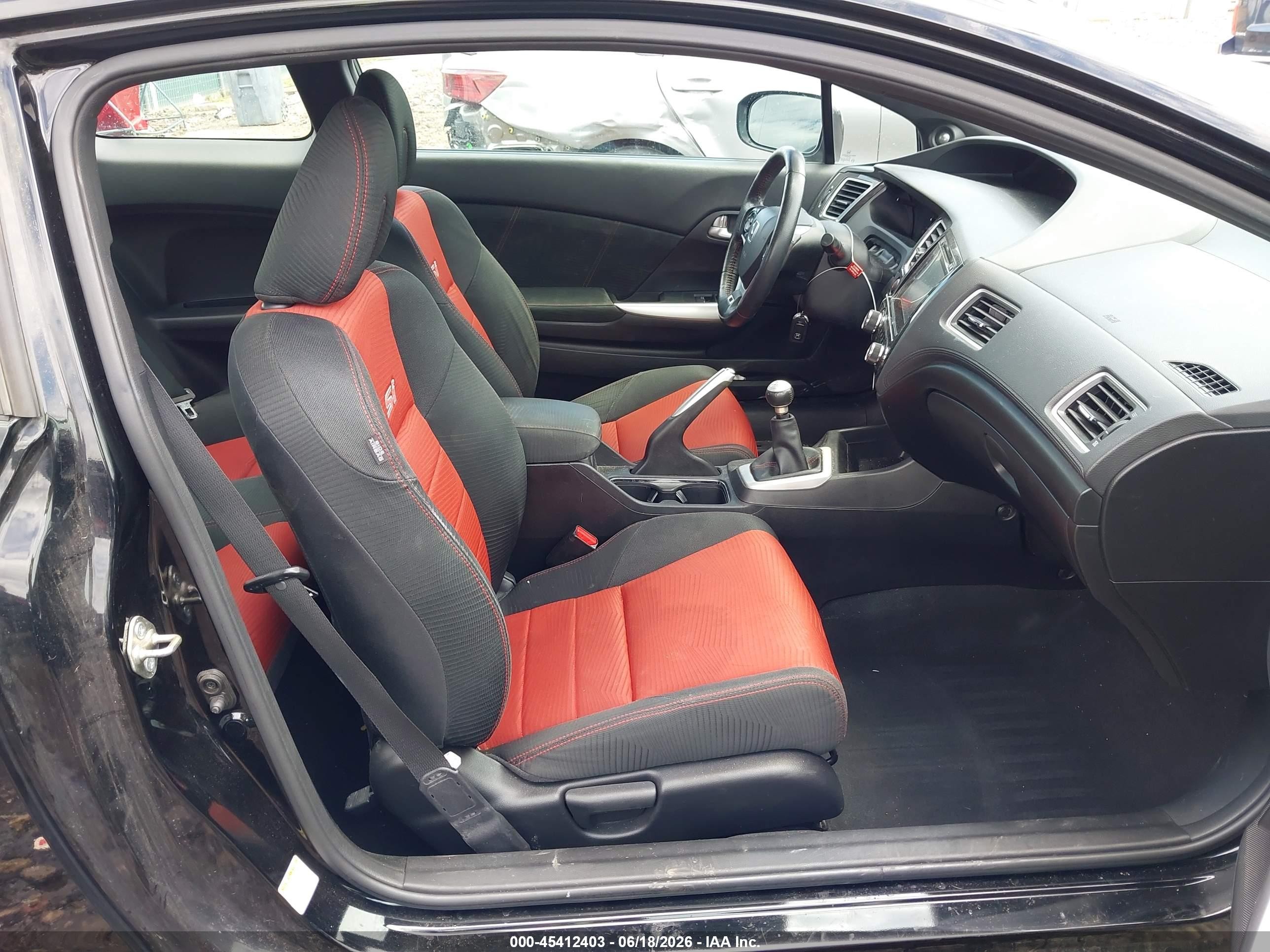 2015 Honda Civic Si Black vin: 2HGFG4A52FH700597