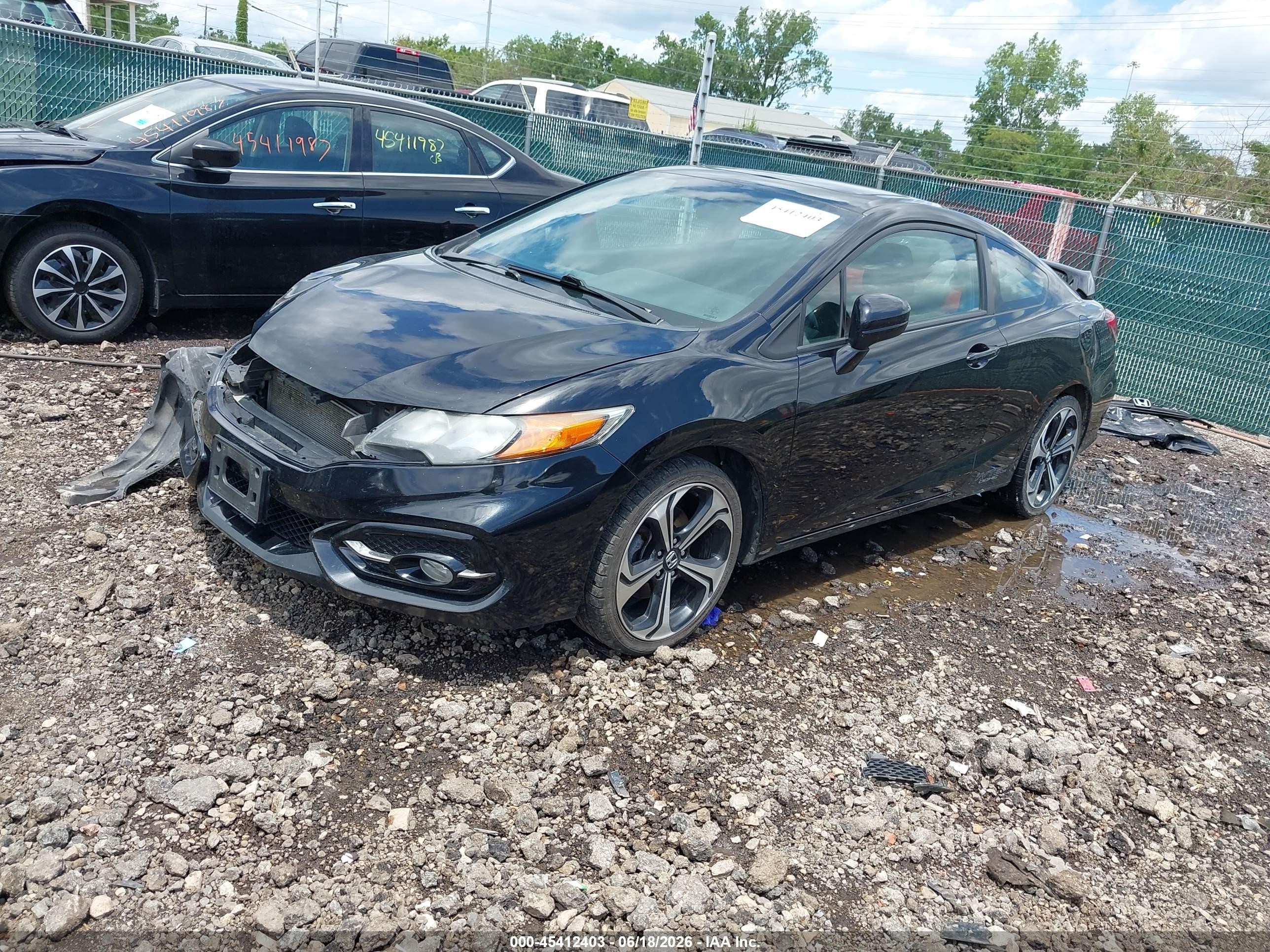 2015 Honda Civic Si Black vin: 2HGFG4A52FH700597
