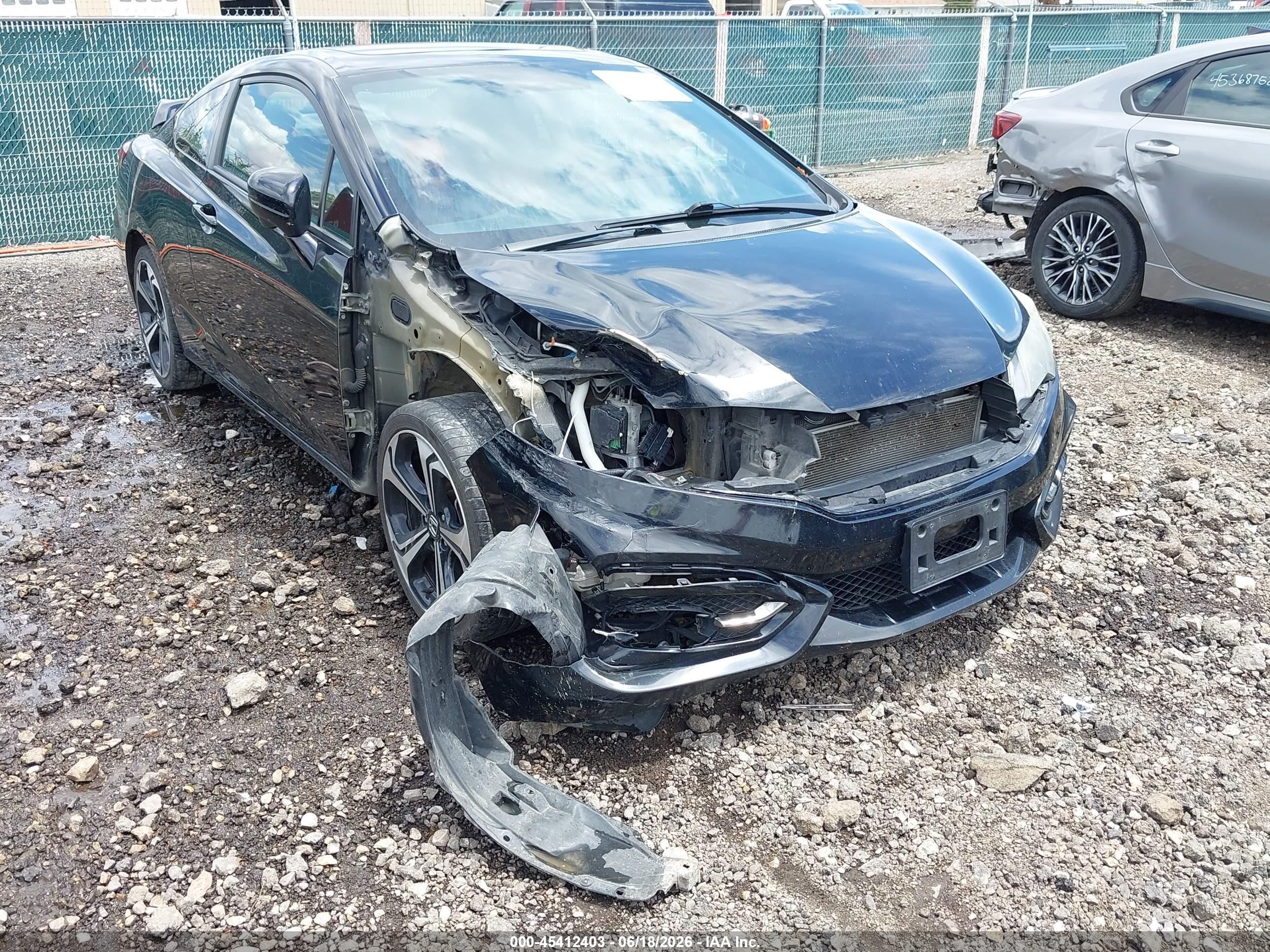 2015 Honda Civic Si Black vin: 2HGFG4A52FH700597