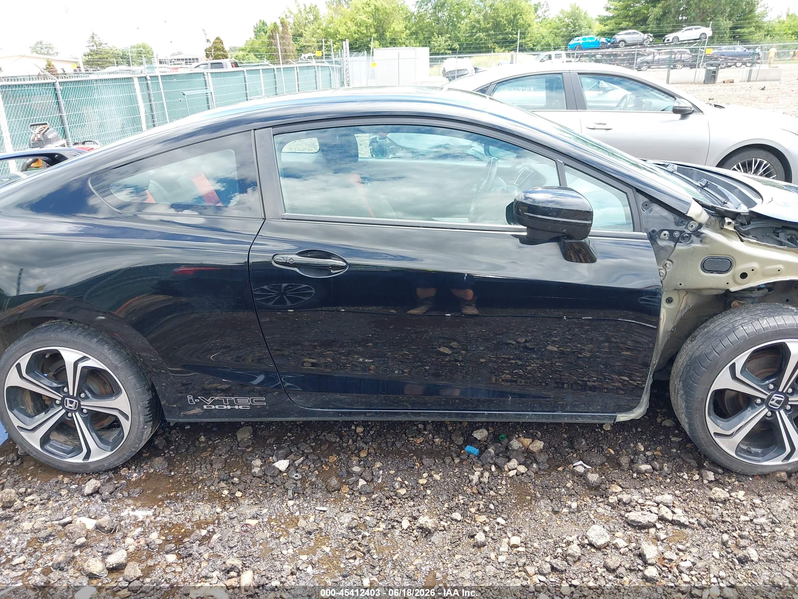 2015 Honda Civic Si Black vin: 2HGFG4A52FH700597