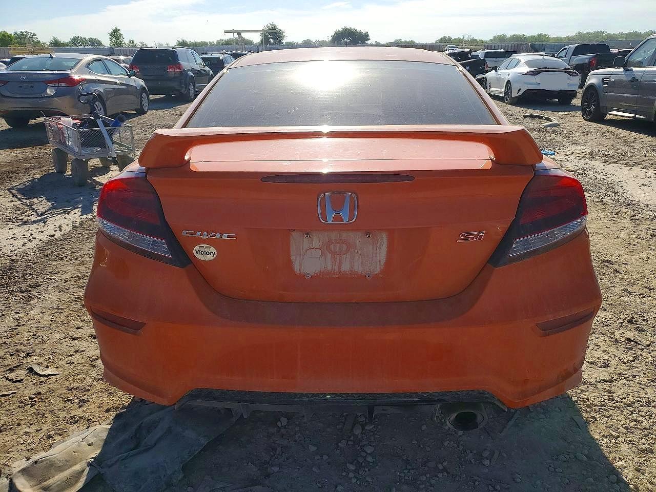 2015 Honda Civic Si Оранжевый vin: 2HGFG4A52FH703760