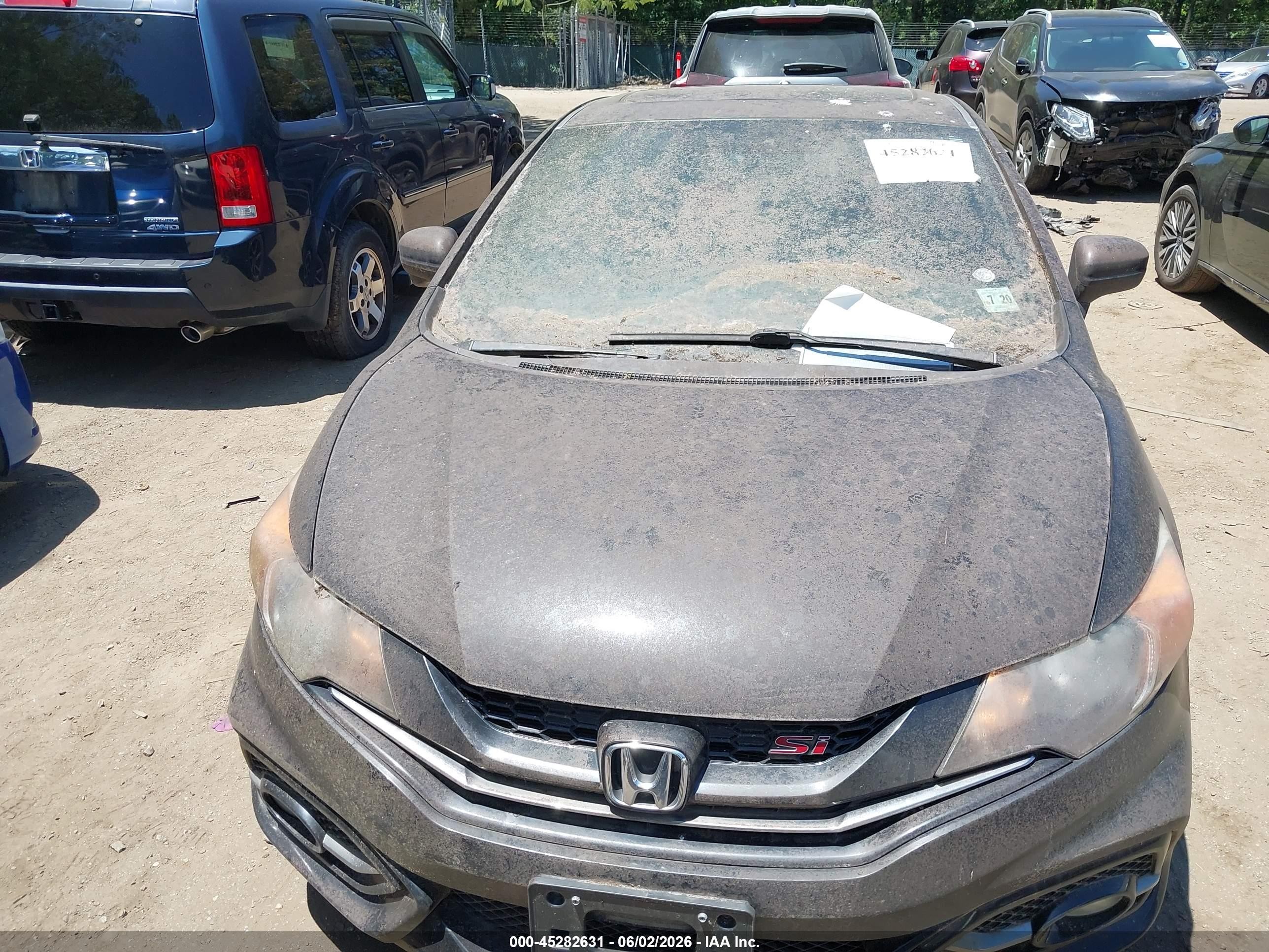 2015 Honda Civic Si Черный vin: 2HGFG4A52FH703984