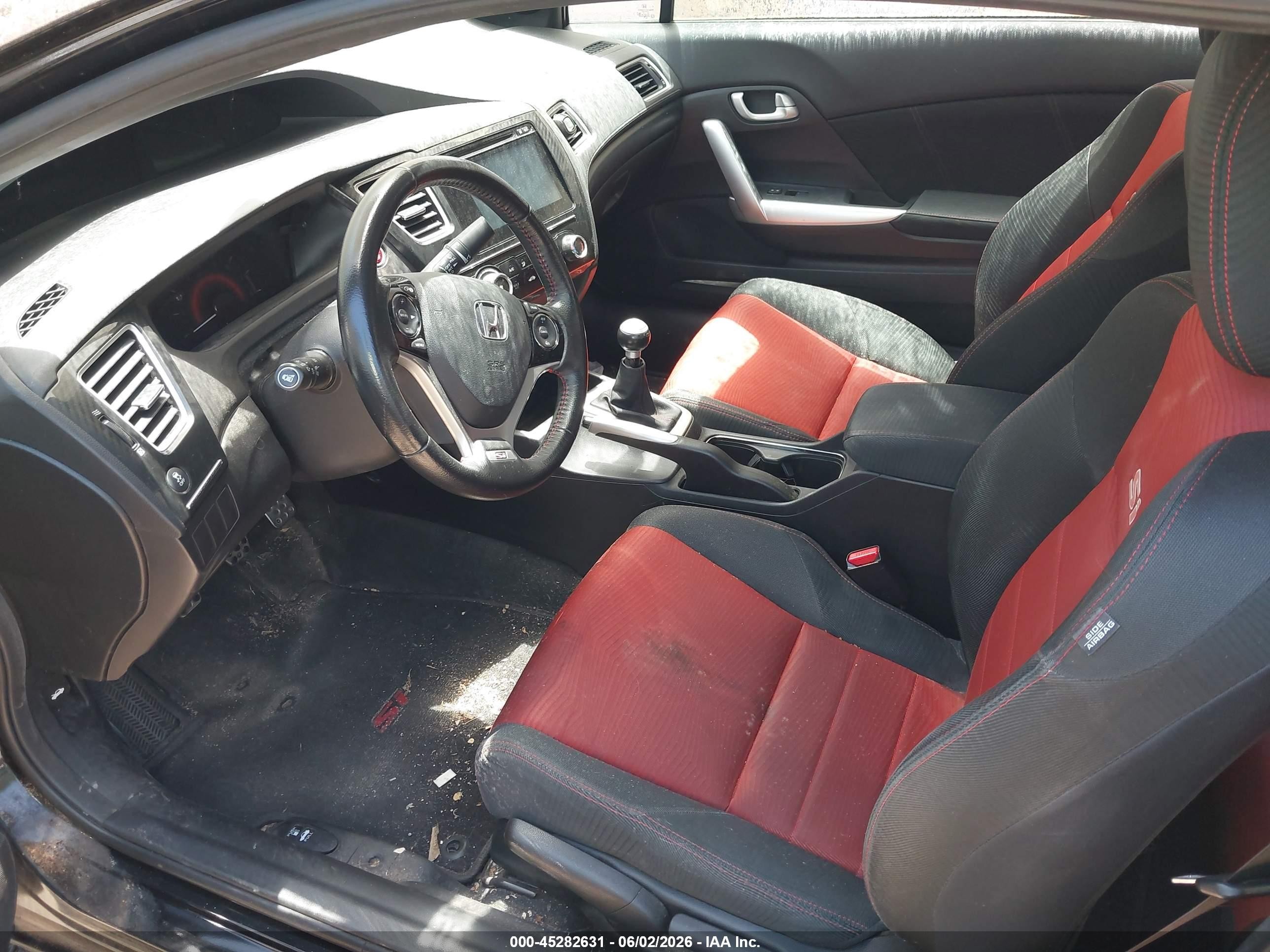 2015 Honda Civic Si Черный vin: 2HGFG4A52FH703984