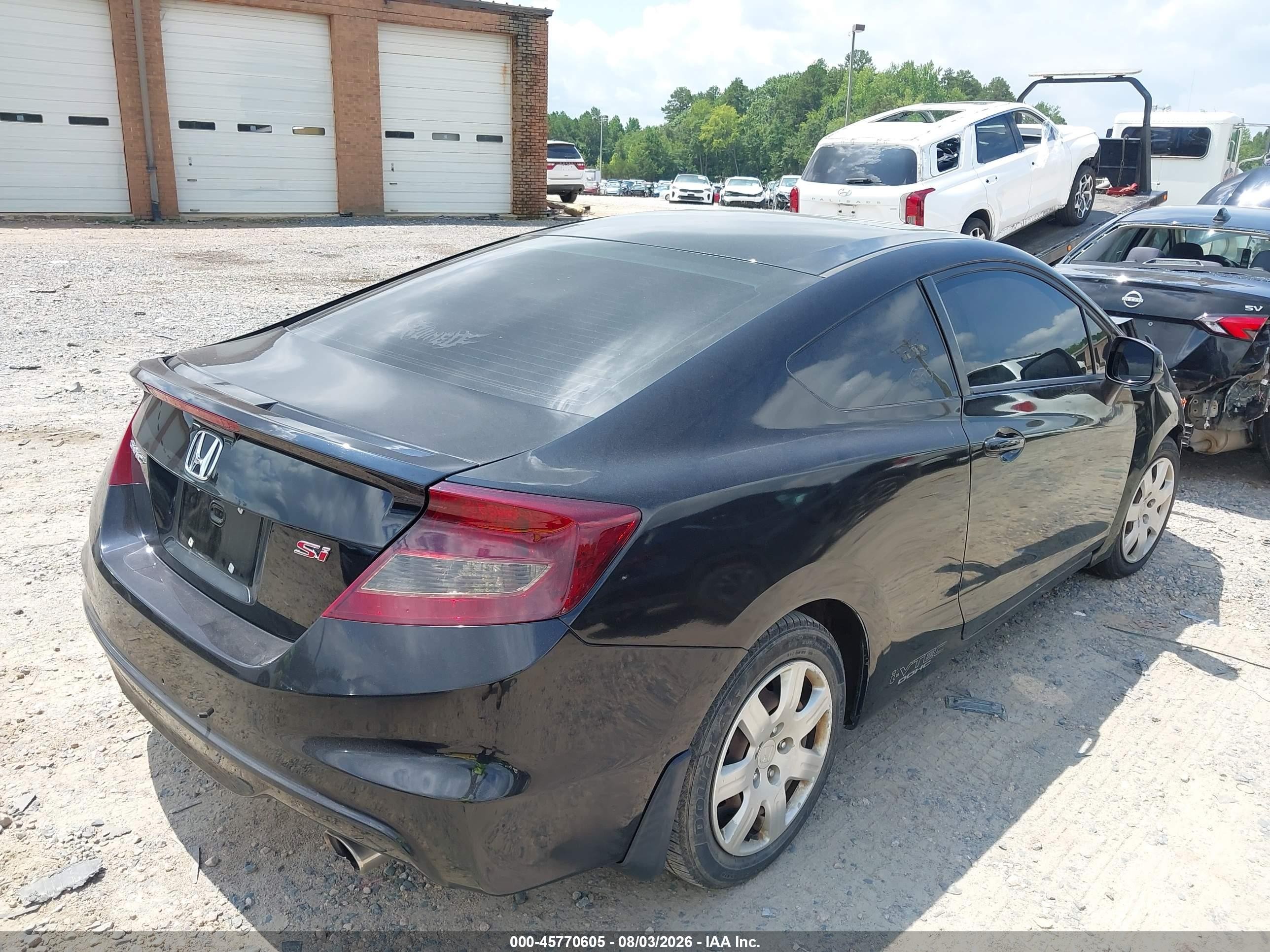 2012 Honda Civic Si Black vin: 2HGFG4A53CH701026