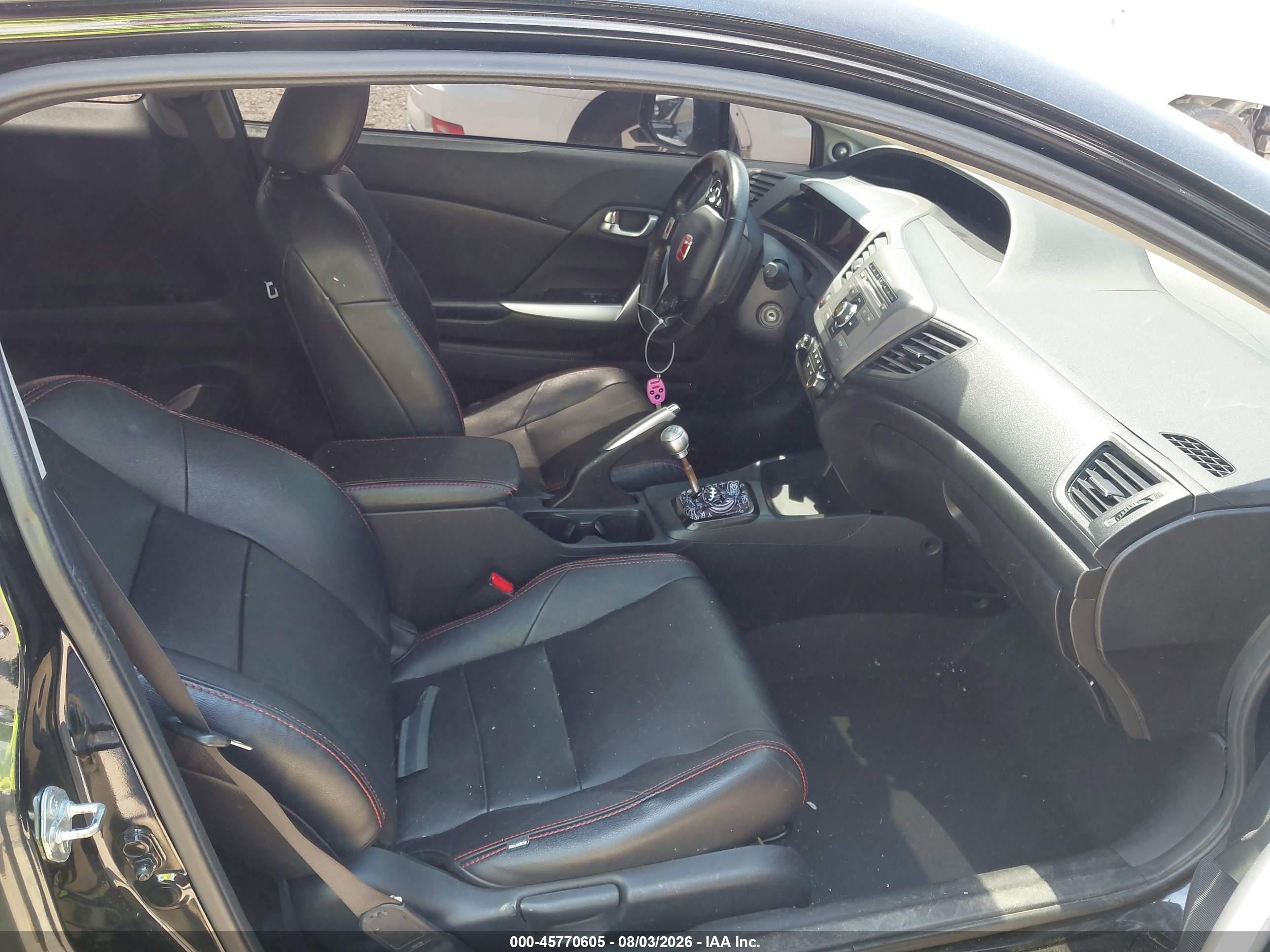 2012 Honda Civic Si Black vin: 2HGFG4A53CH701026