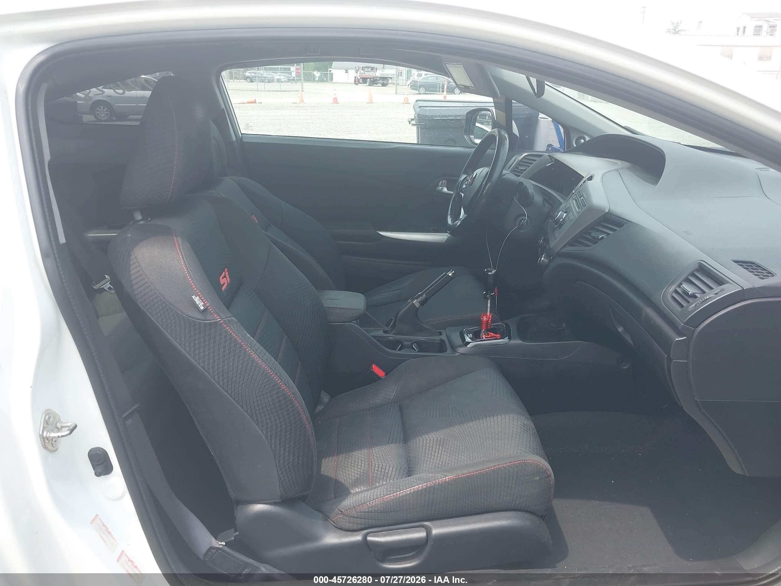 2012 Honda Civic Si White vin: 2HGFG4A53CH705108