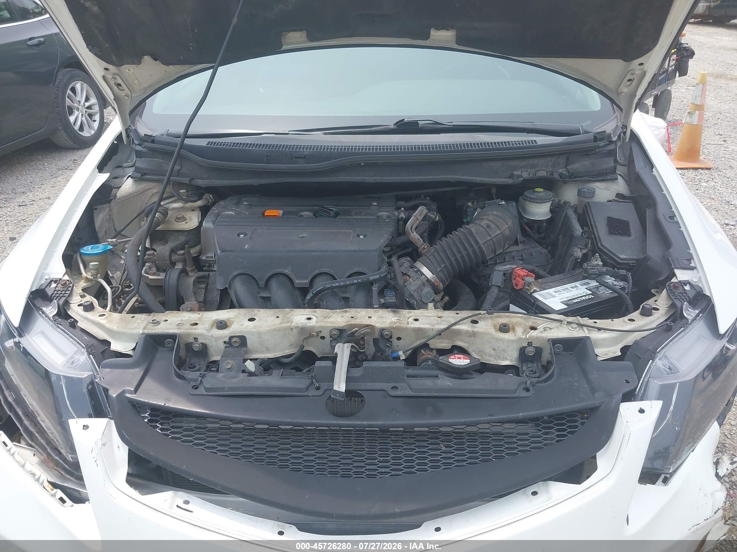 2012 Honda Civic Si White vin: 2HGFG4A53CH705108
