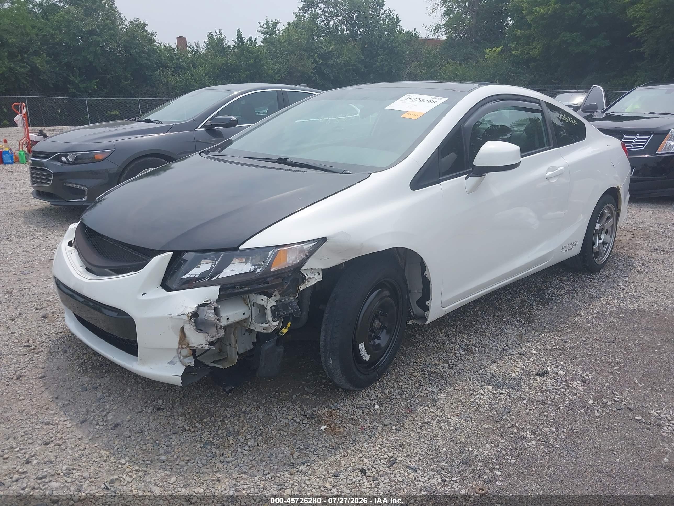 2012 Honda Civic Si White vin: 2HGFG4A53CH705108