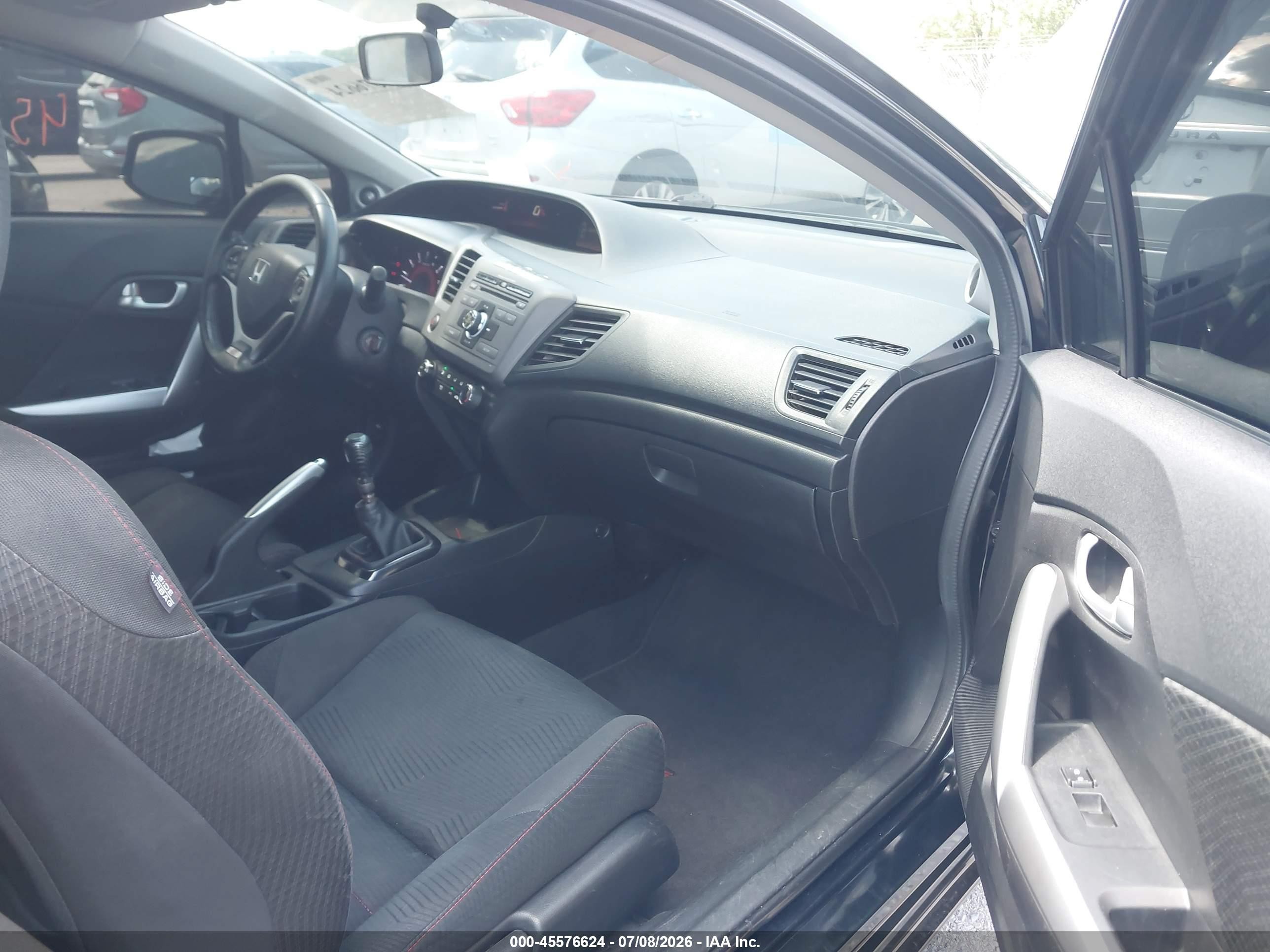 2012 Honda Civic Si Black vin: 2HGFG4A53CH705738