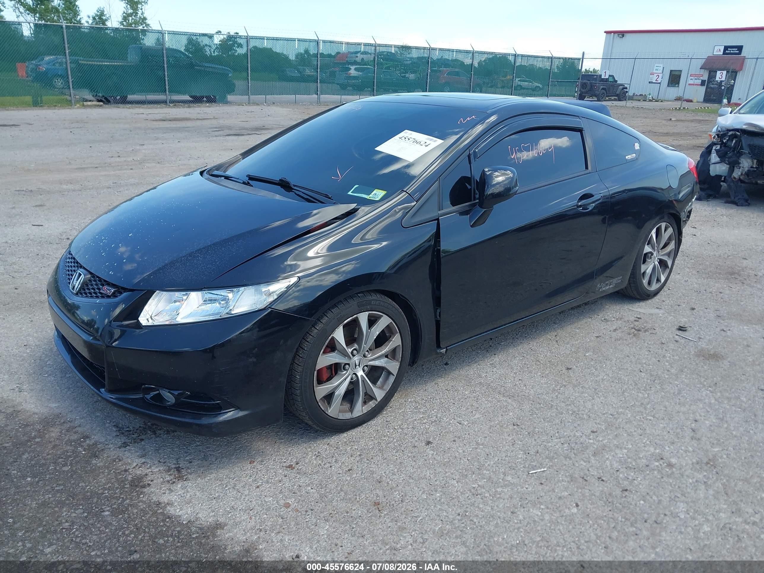 2012 Honda Civic Si Black vin: 2HGFG4A53CH705738