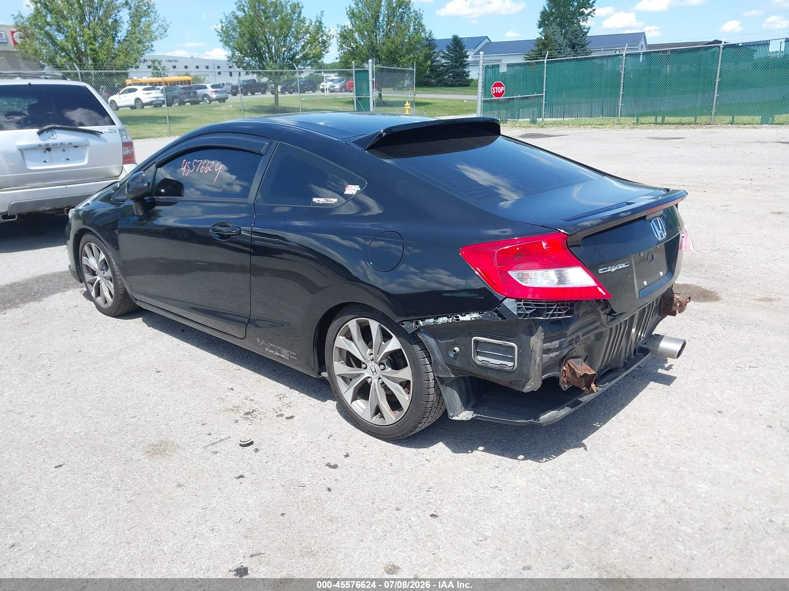 2012 Honda Civic Si Black vin: 2HGFG4A53CH705738