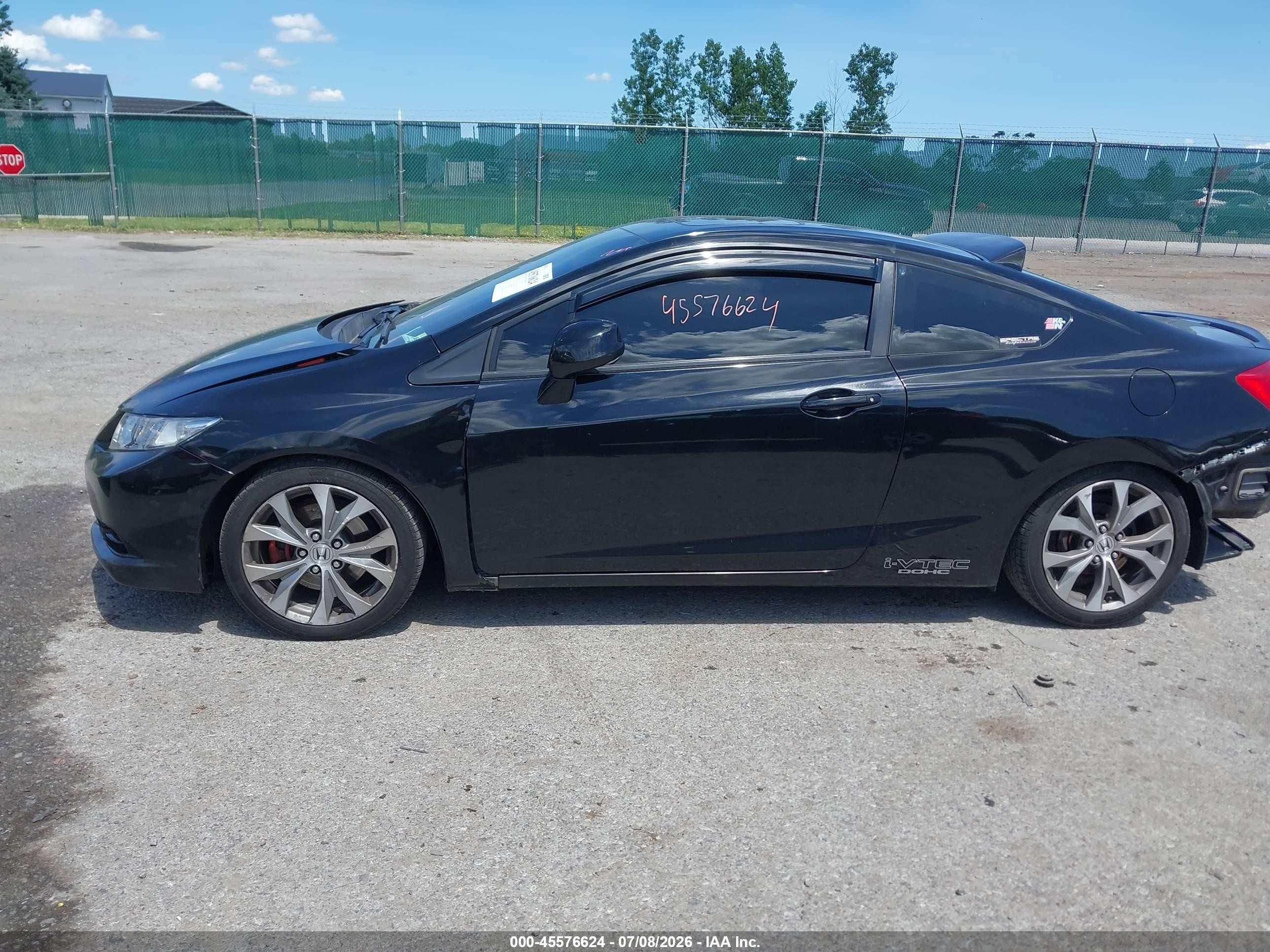 2012 Honda Civic Si Black vin: 2HGFG4A53CH705738