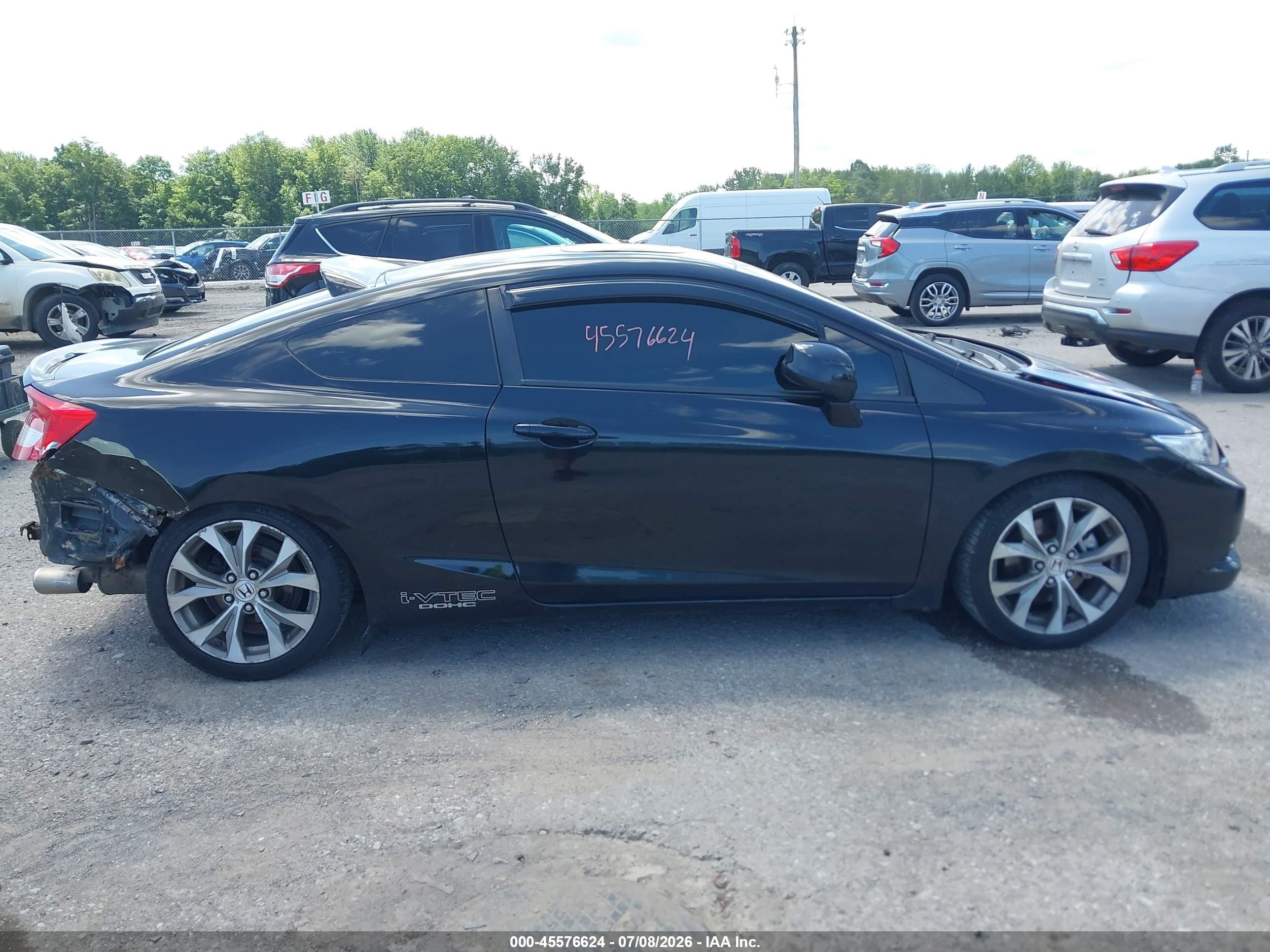 2012 Honda Civic Si Black vin: 2HGFG4A53CH705738